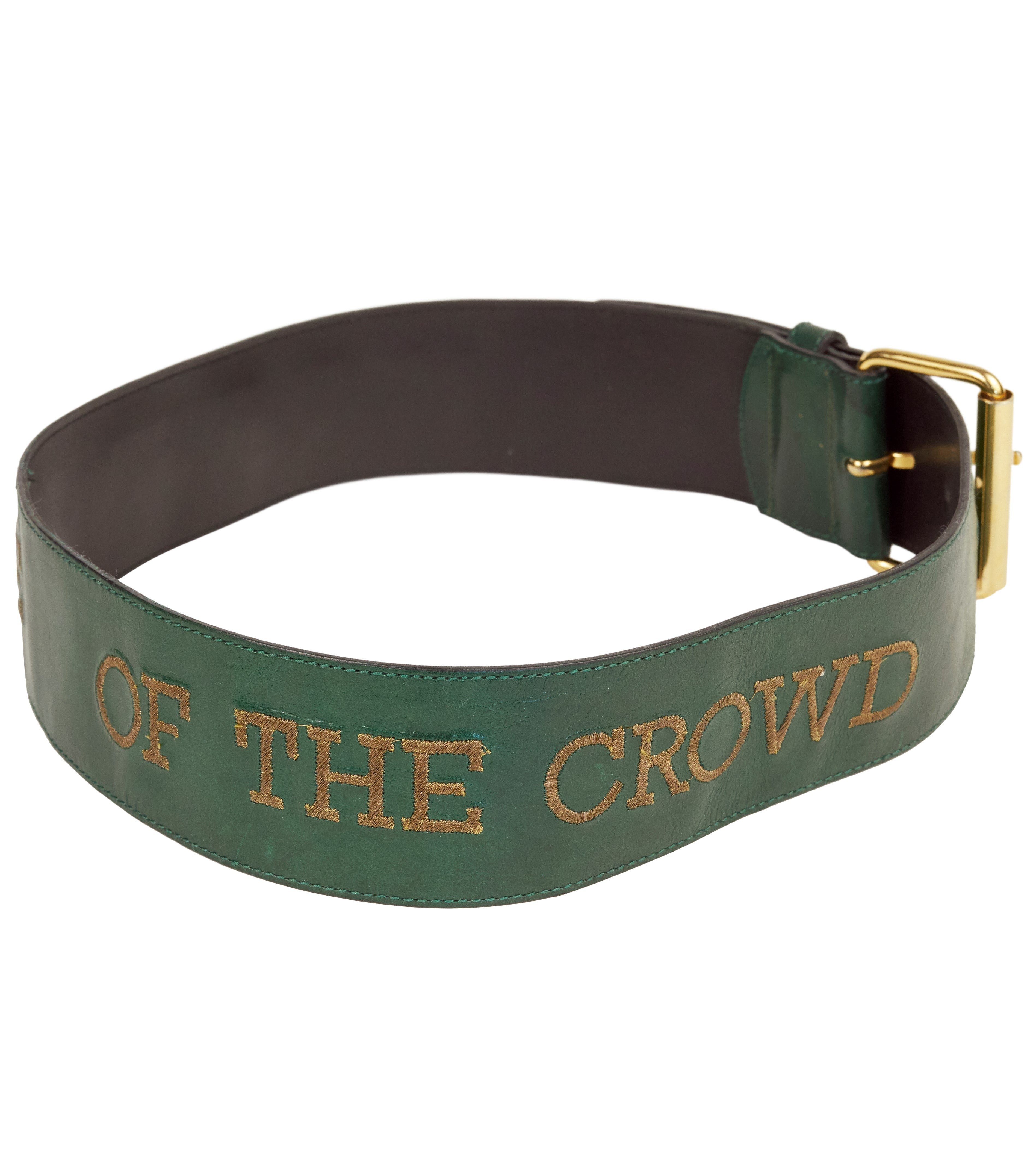 "NOT JUST ONE OF THE CROWD" Fantasia Dancing Hippo Leather Belt