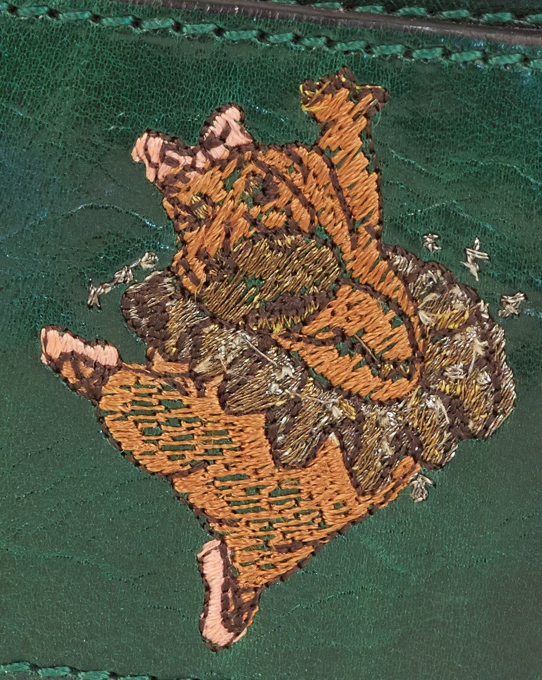 "NOT JUST ONE OF THE CROWD" Fantasia Dancing Hippo Leather Belt