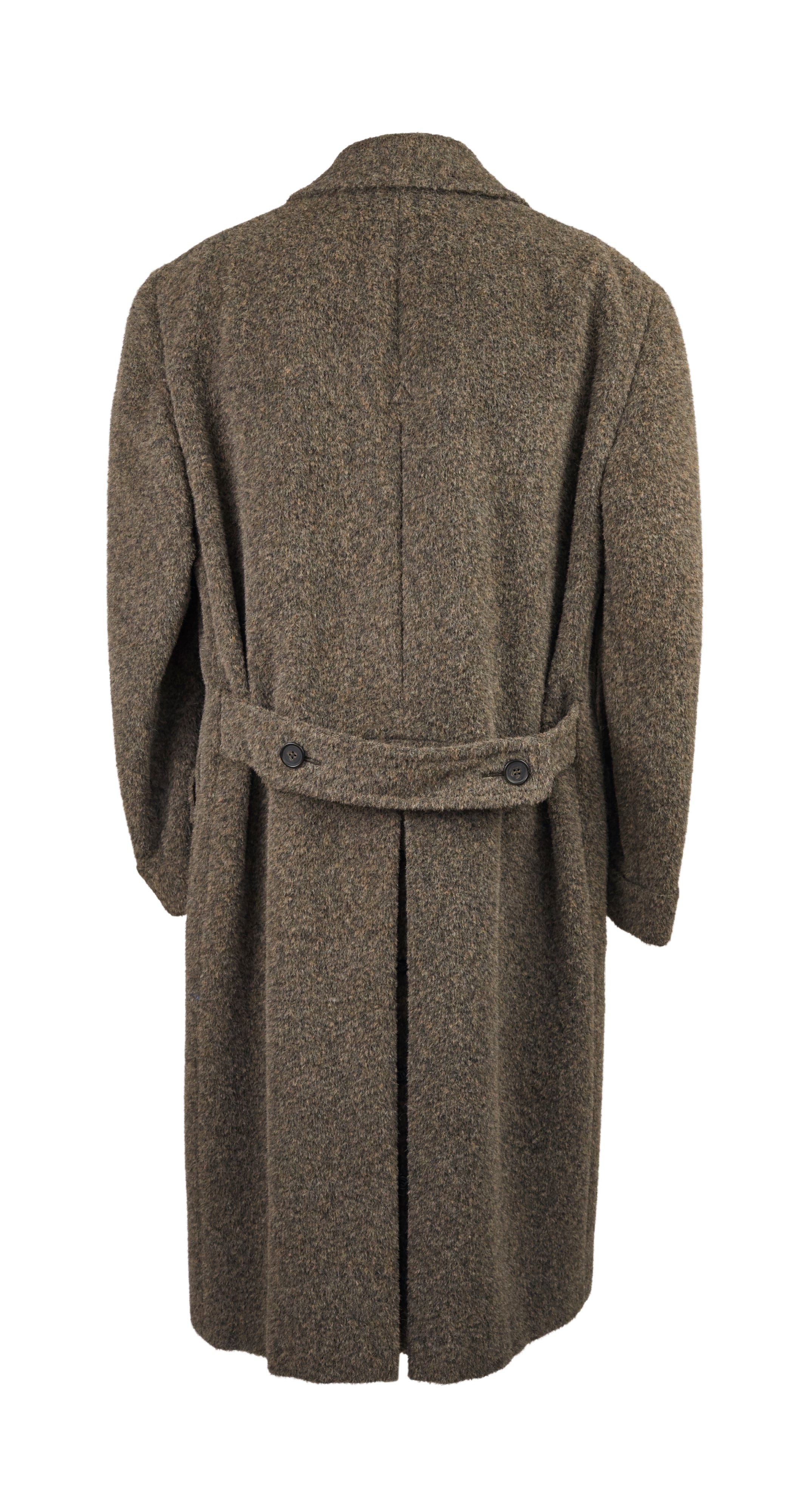 1980s Men's Alpaca Double-Breasted Overcoat