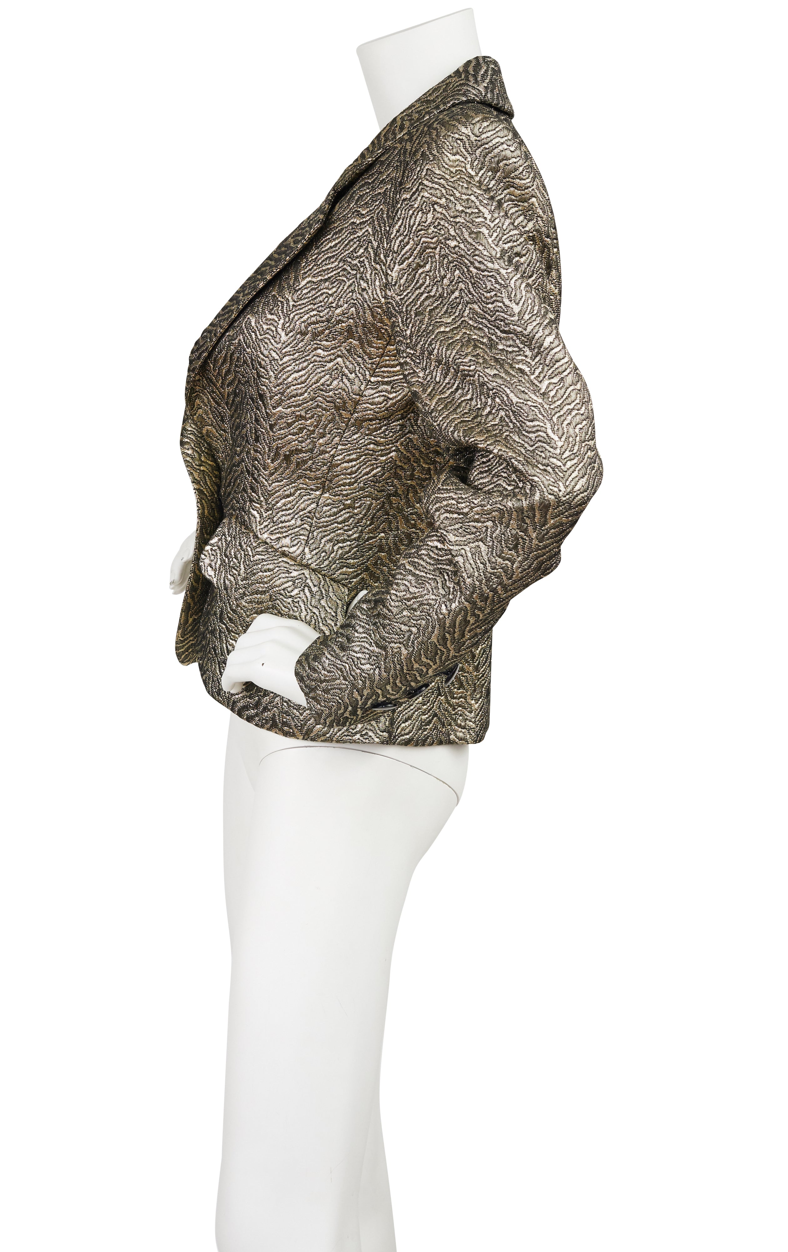 1986-87 F/W Opium Ad Campaign Gold Brocade Jacket