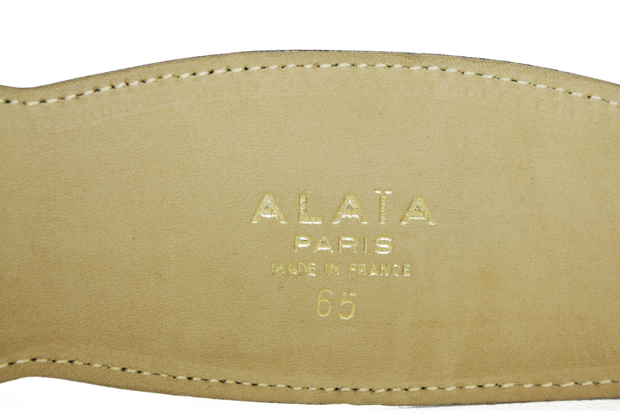 Black Leather Heart & Magnifying Glass Belt