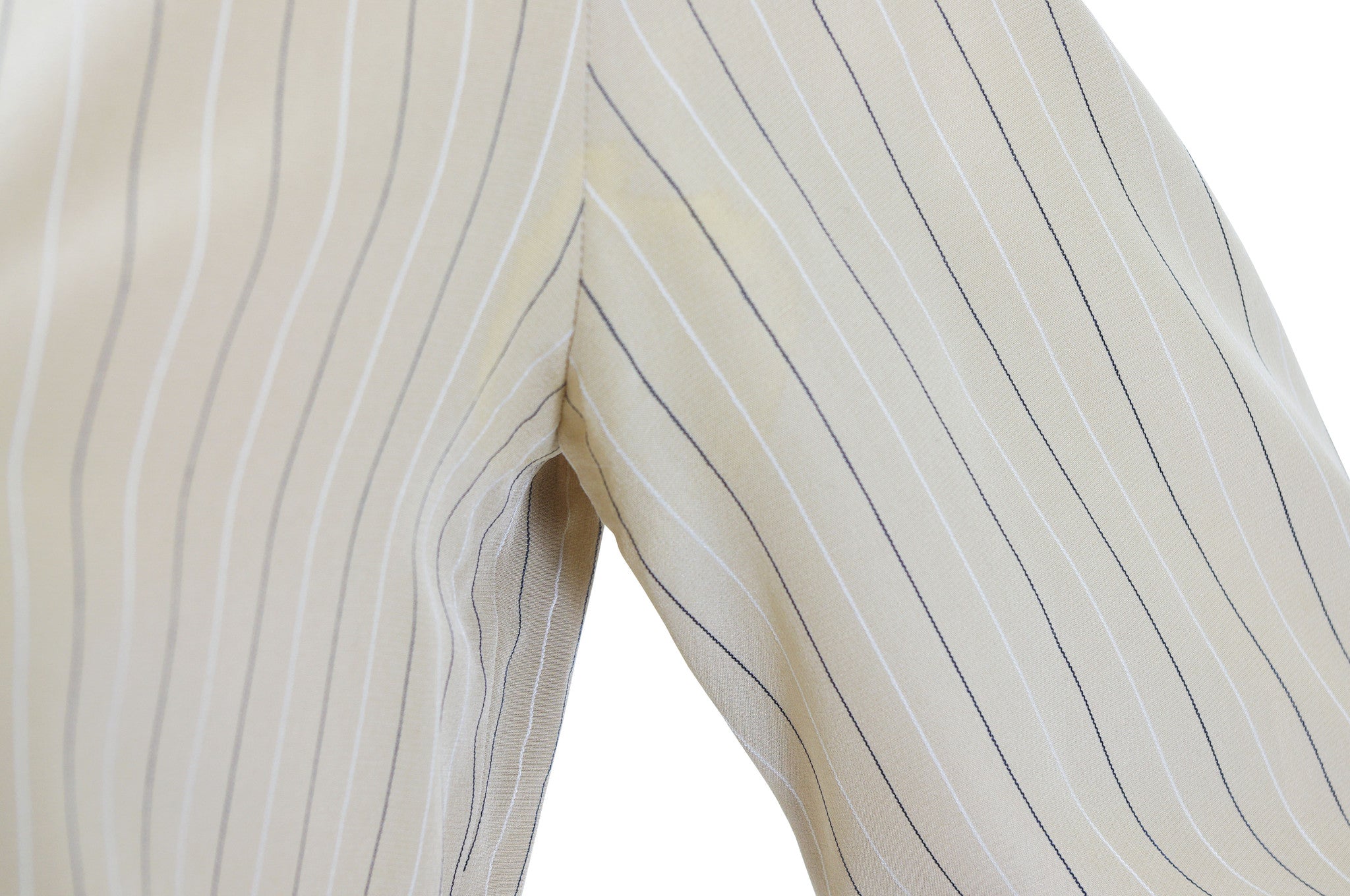 1976 S/S Haute Couture Beige Silk Blouse