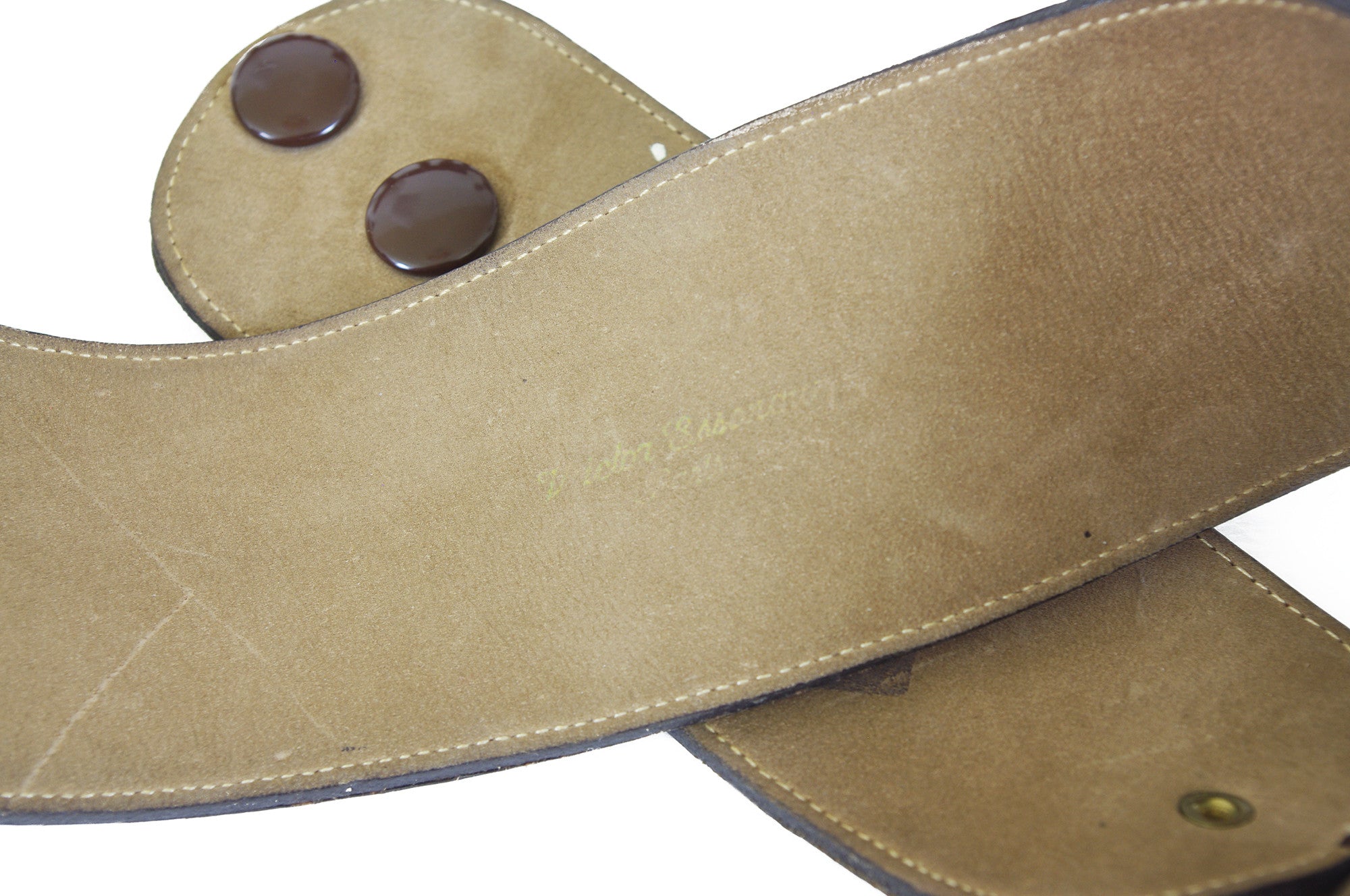 French 1970's Snakeskin Heavy Metal Statement Belt