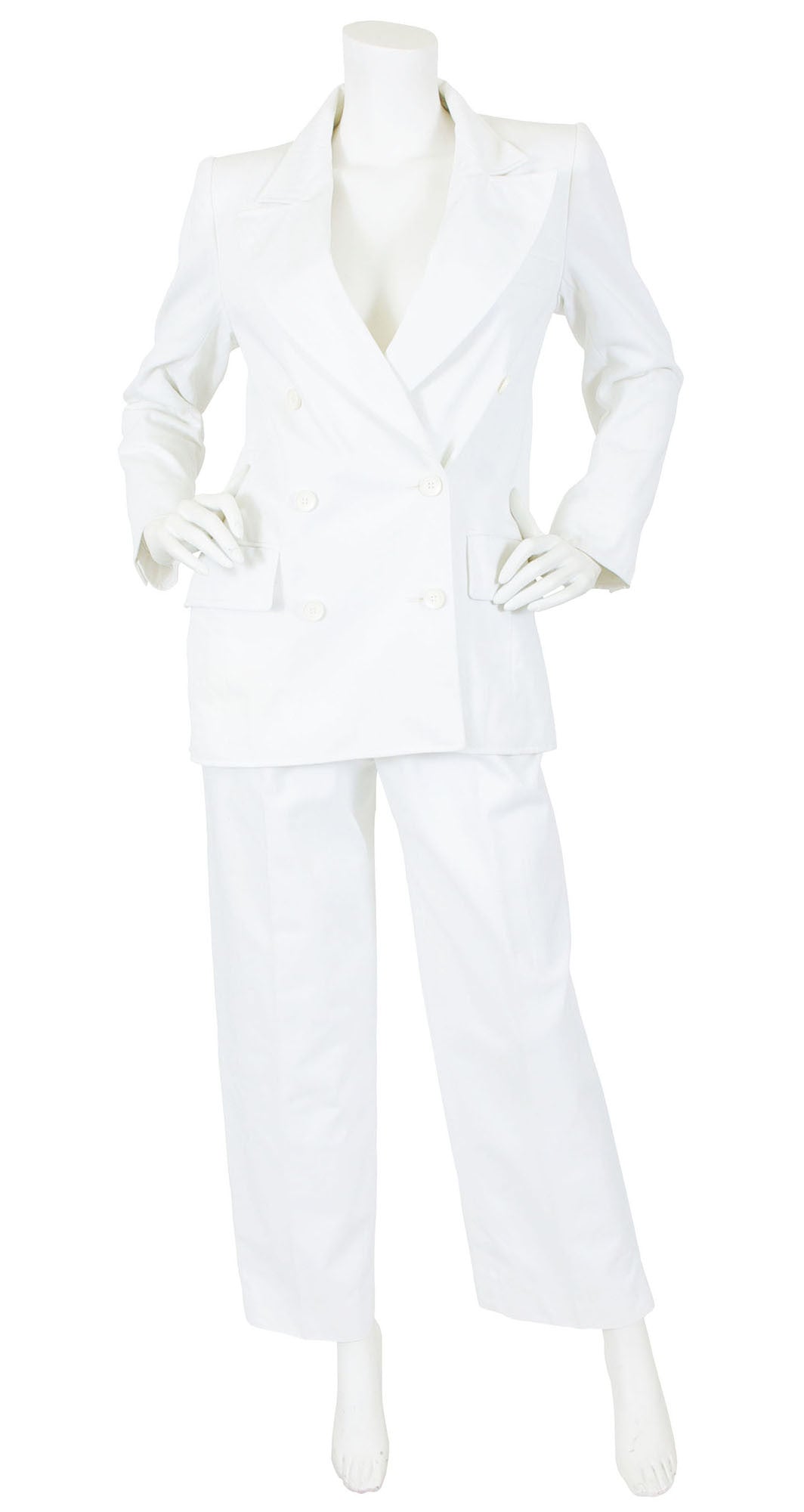 c.1979 Documented Bianca Jagger White Pantsuit