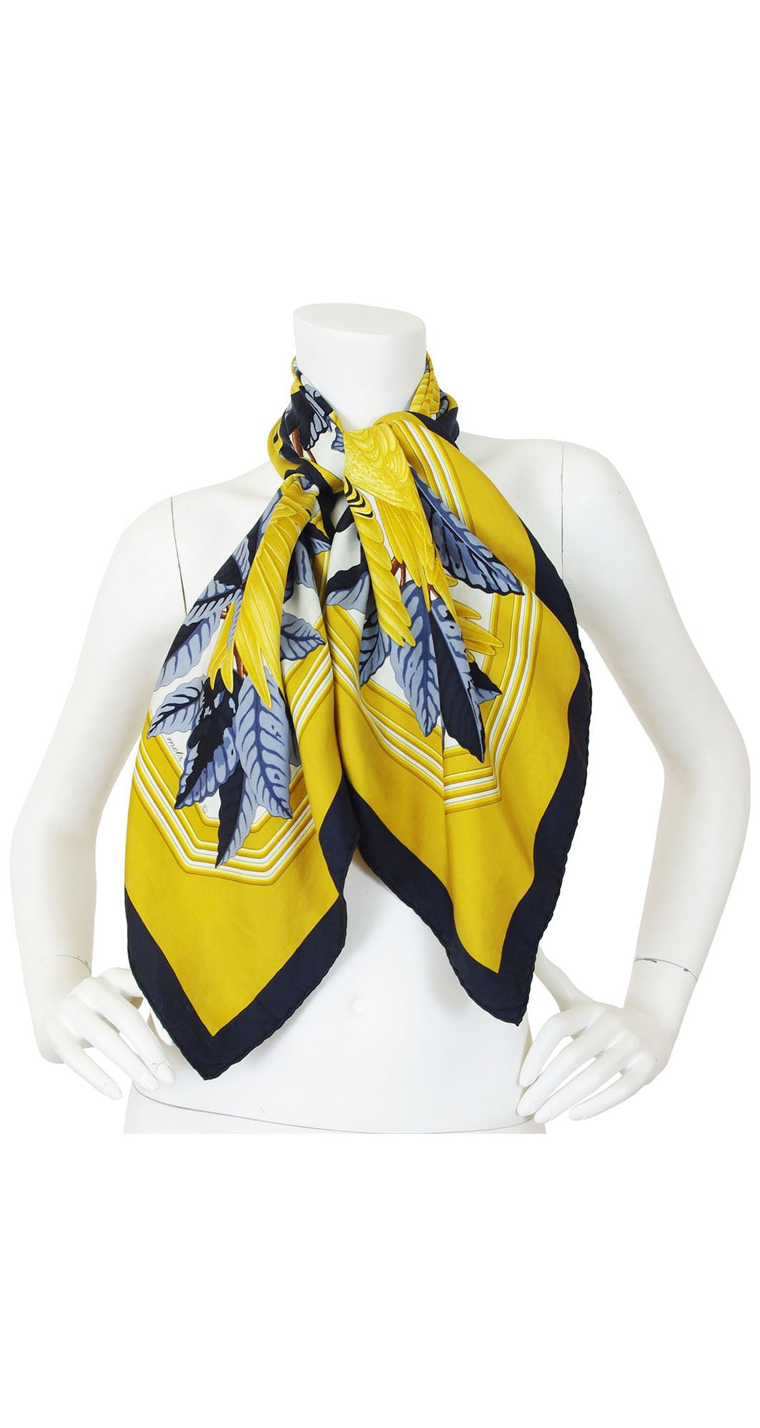 “Les Perroquets” by Joachim Metz Silk Twill Scarf