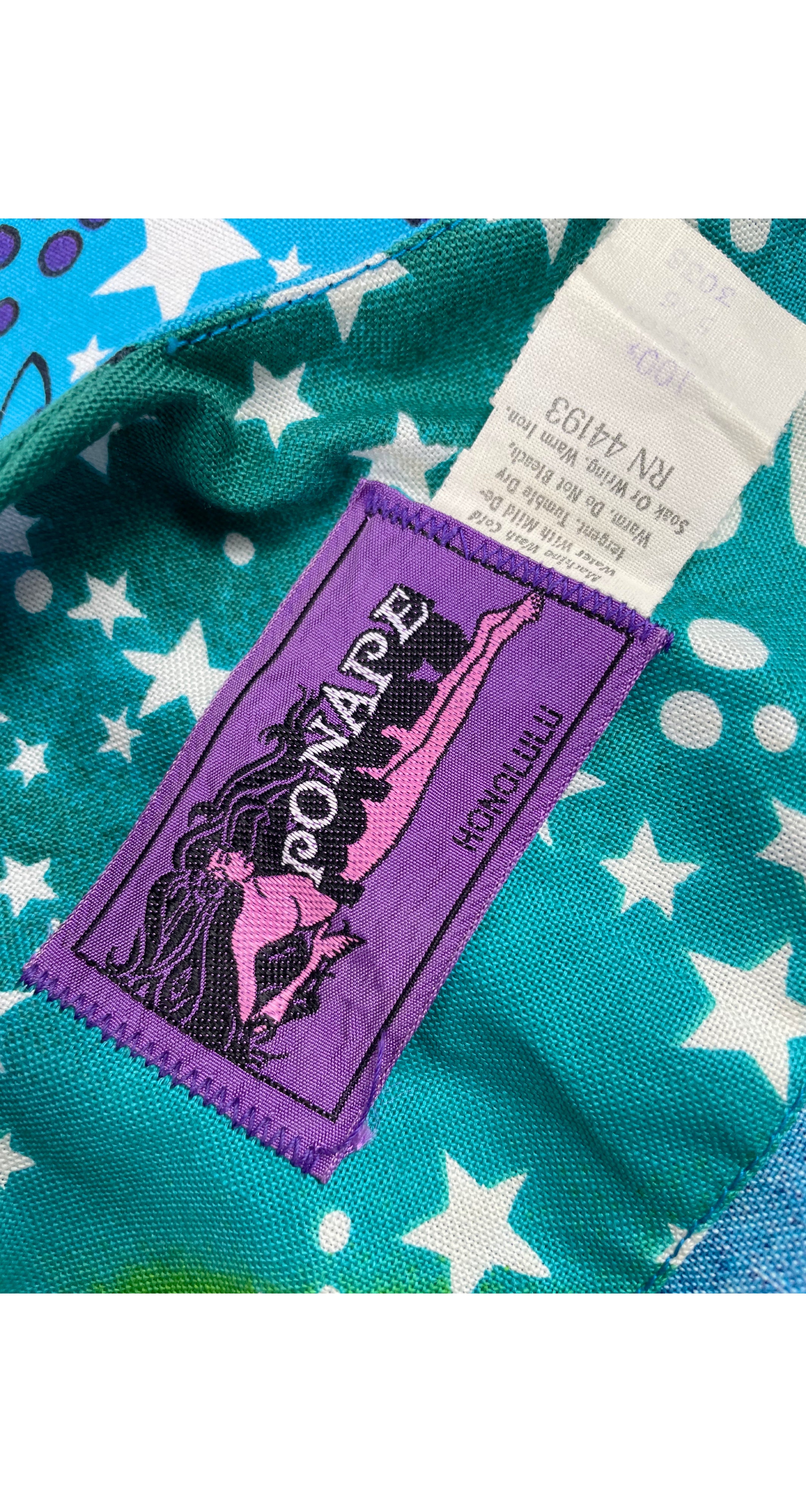 1970s Kids' Celestial Dreamscape Cotton Sundress