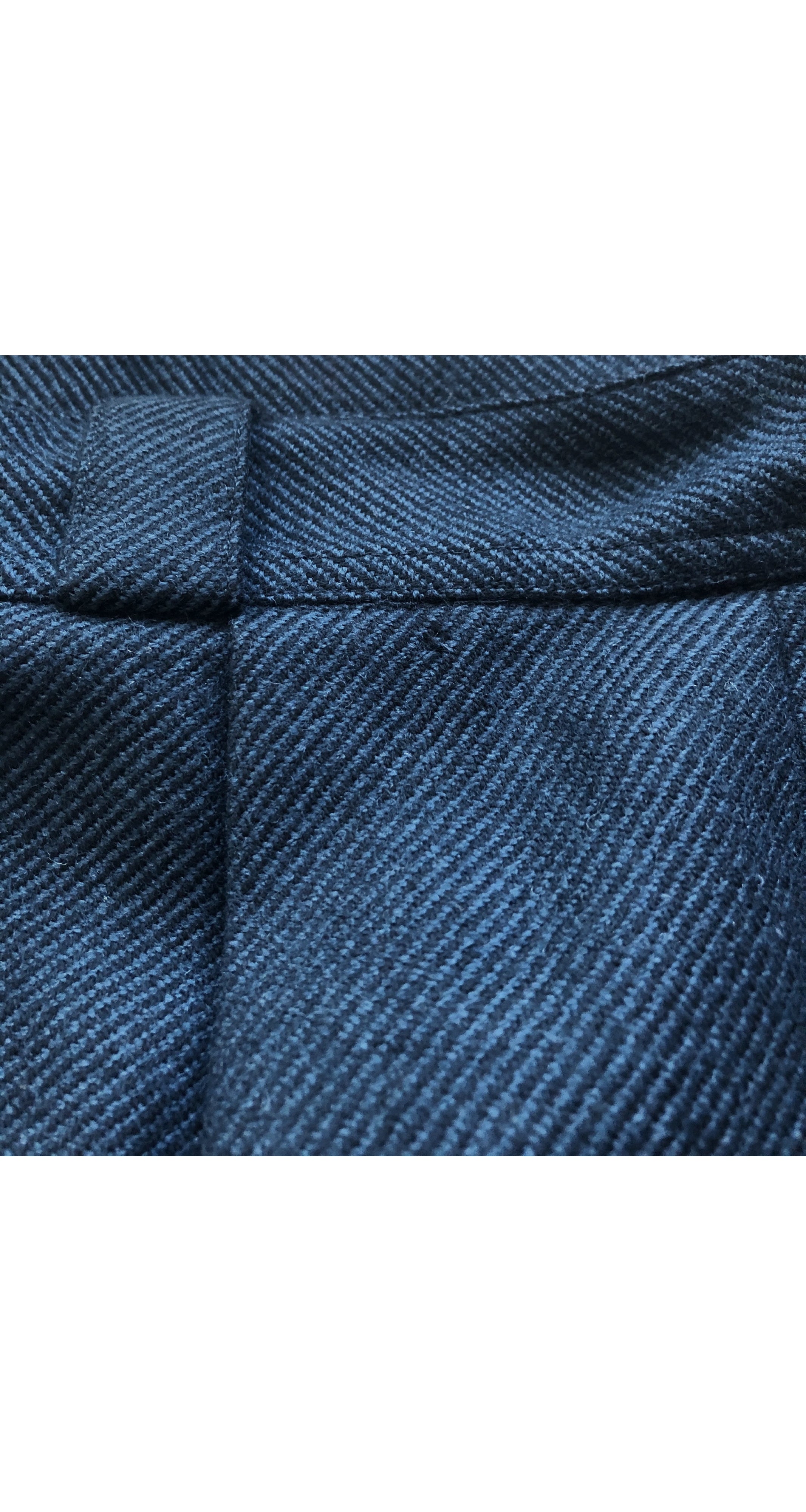 1980s Black & Teal Snap High-Waisted Trousers