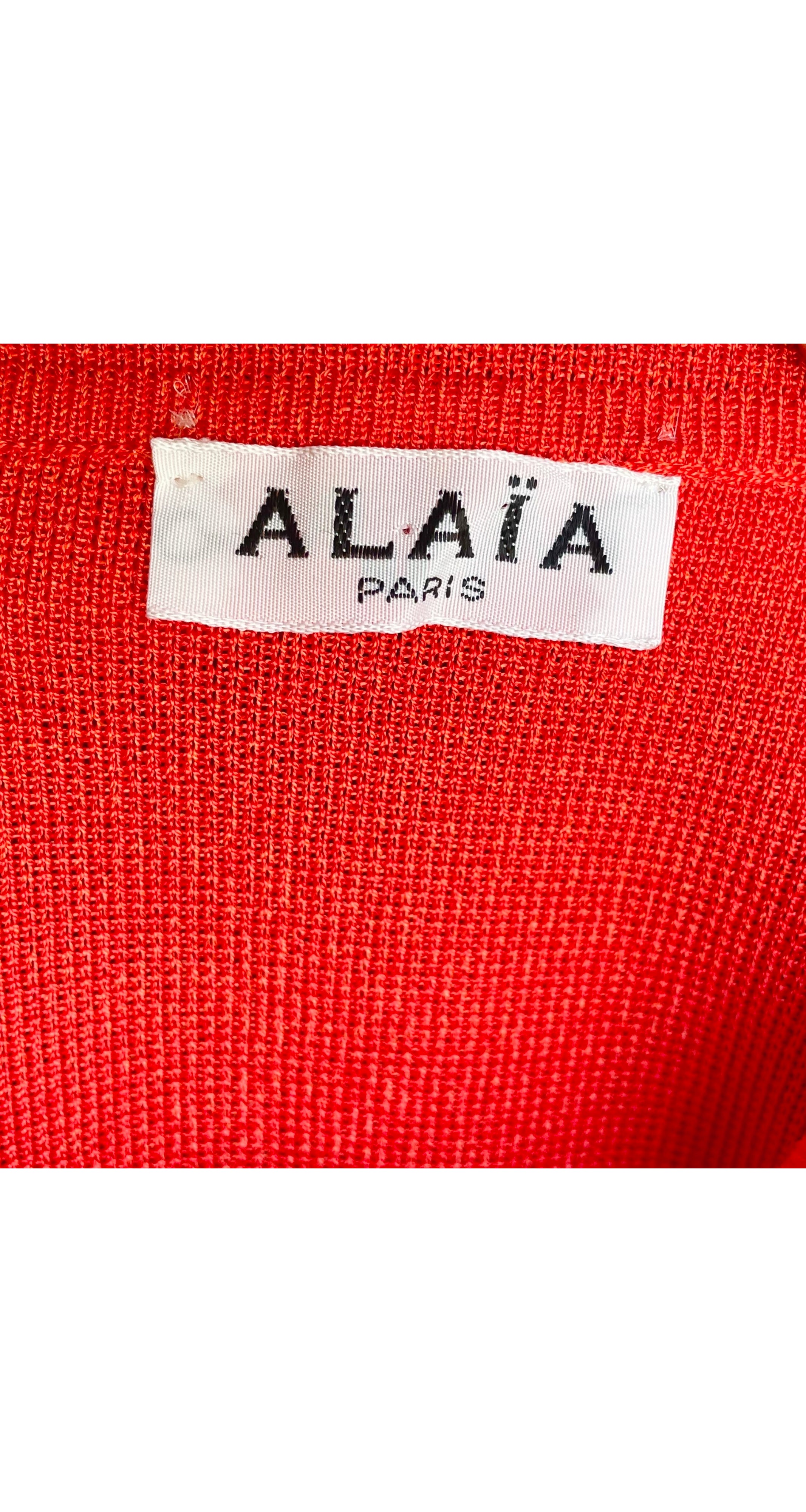 1980s Blood Orange Rayon Knit Dolman Sleeve Sweater