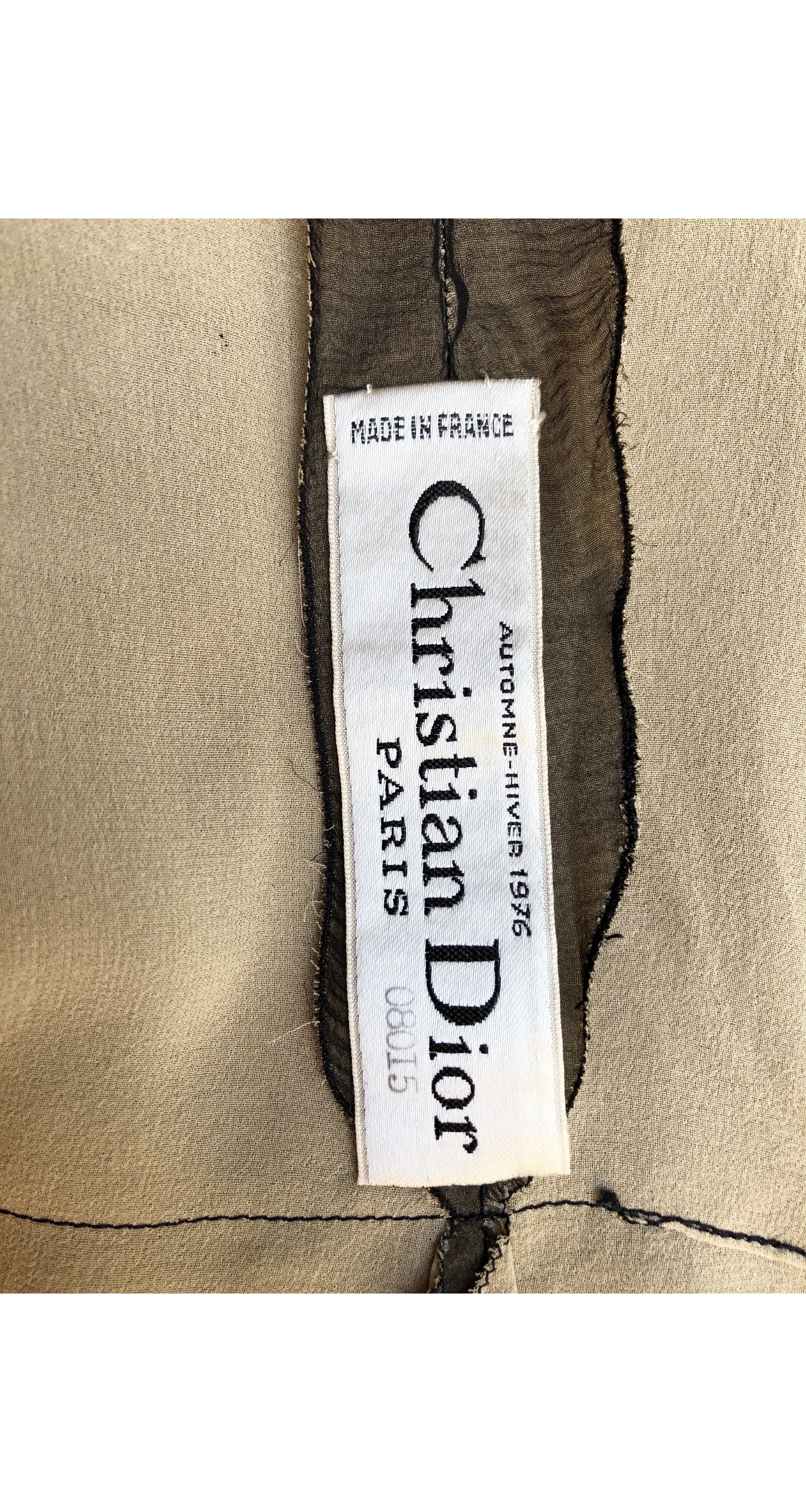 1976 F/W Black Silk Chiffon Tank Top