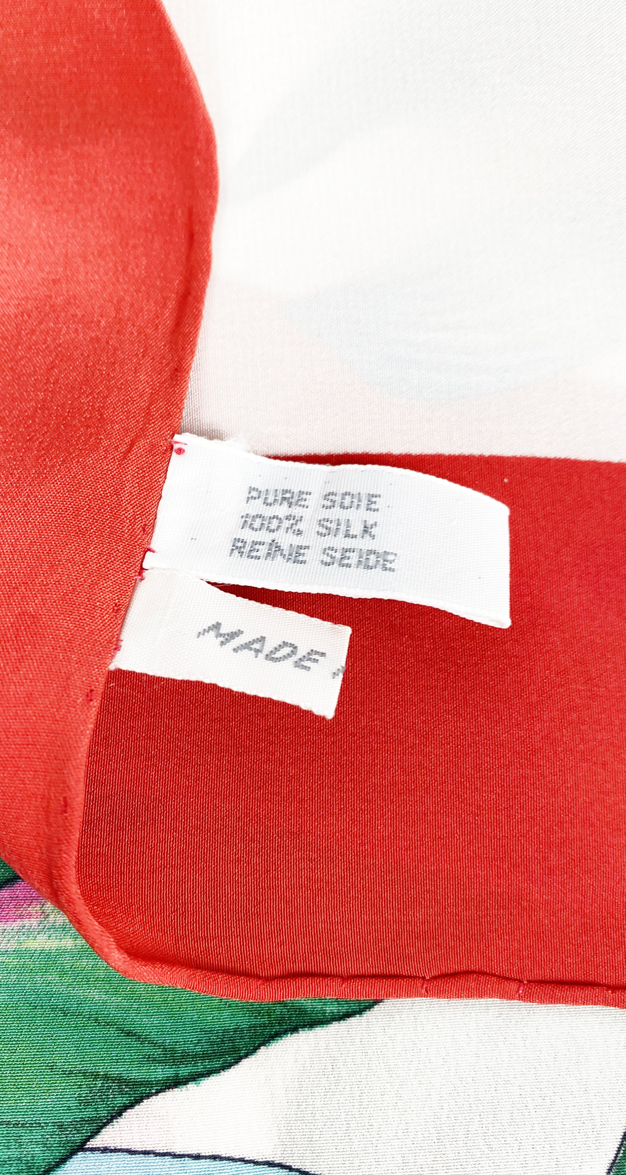 1980s Macaw Parrot Jungle Print Silk Scarf