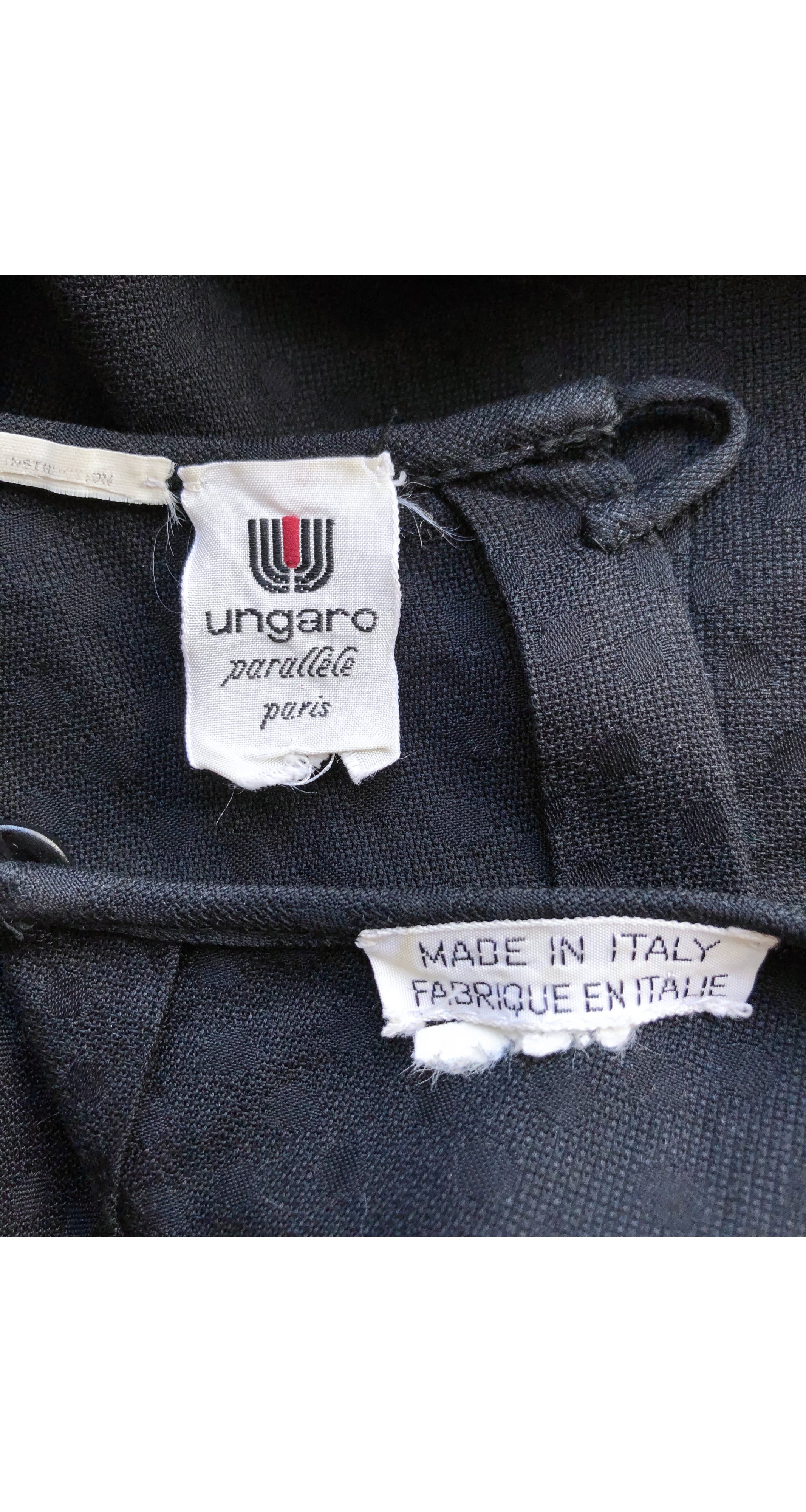 1980s Black Polka Dot Jacquard Cotton Box-Cut Top