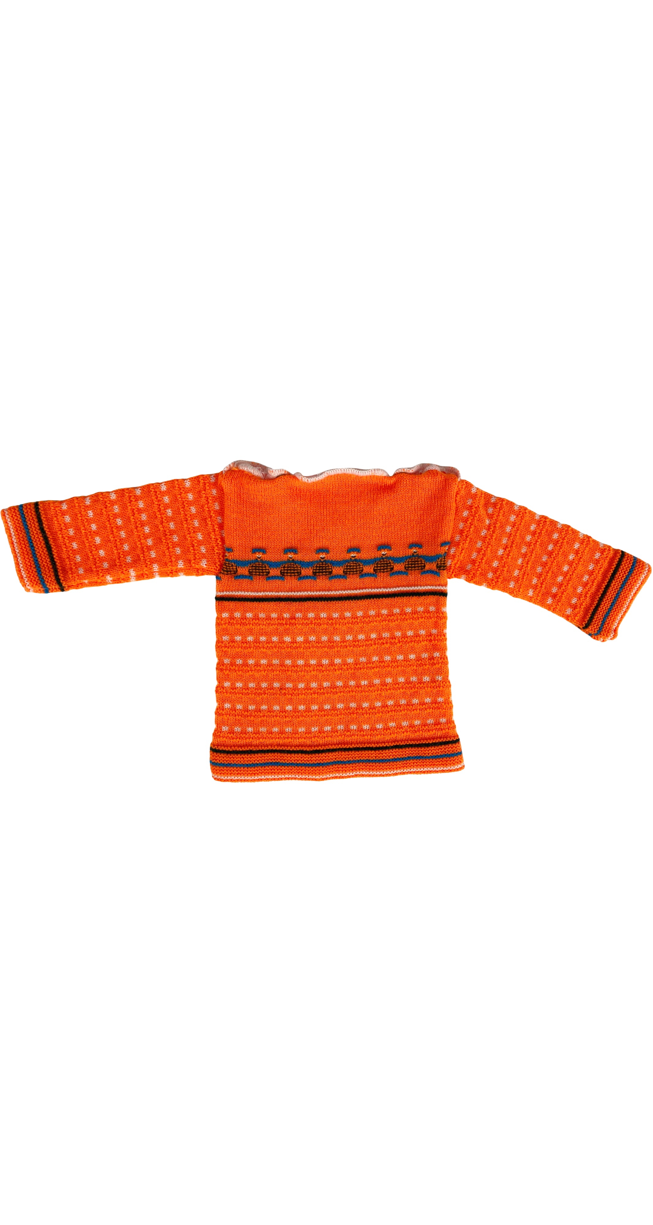 1970s NOS Neon Orange Sweater 6M