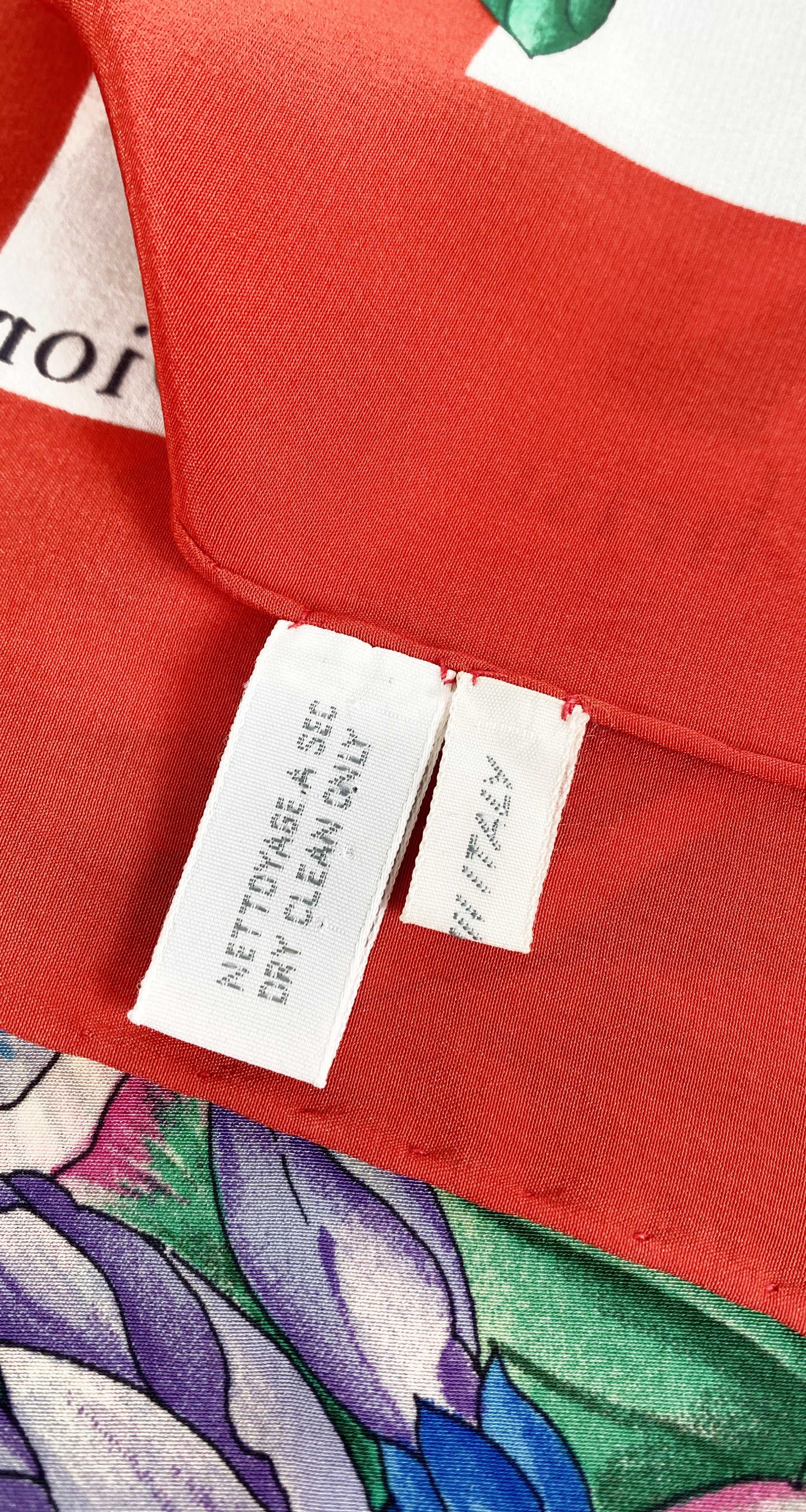 1980s Macaw Parrot Jungle Print Silk Scarf