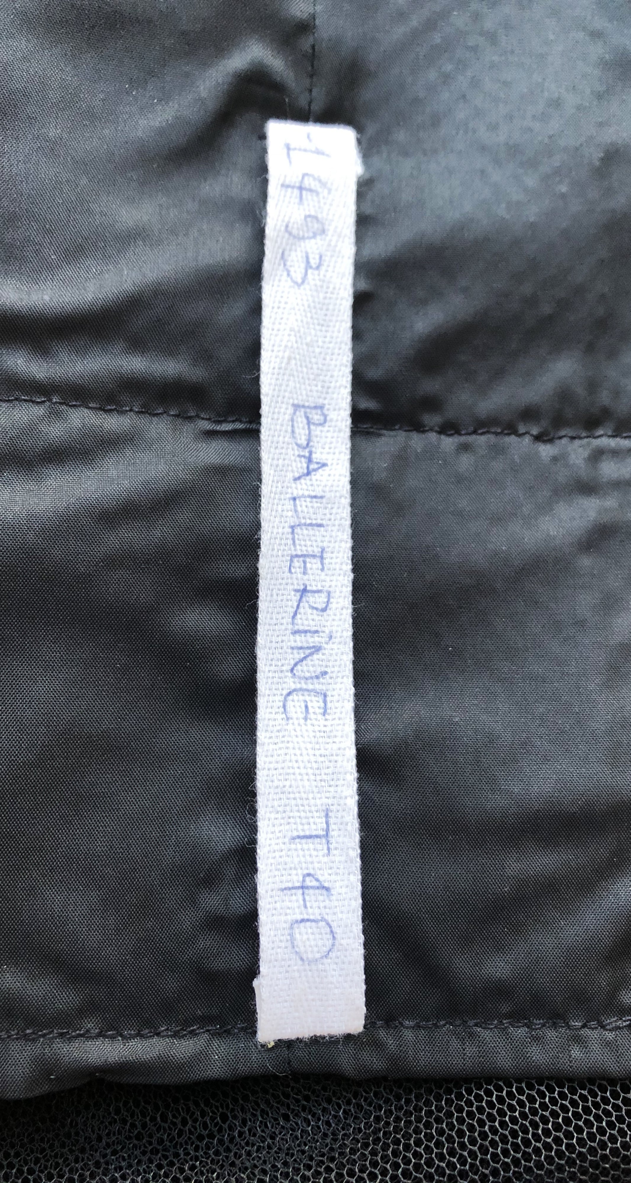 1980s Ballerina Black Tulle & Velvet Strapless Evening Dress