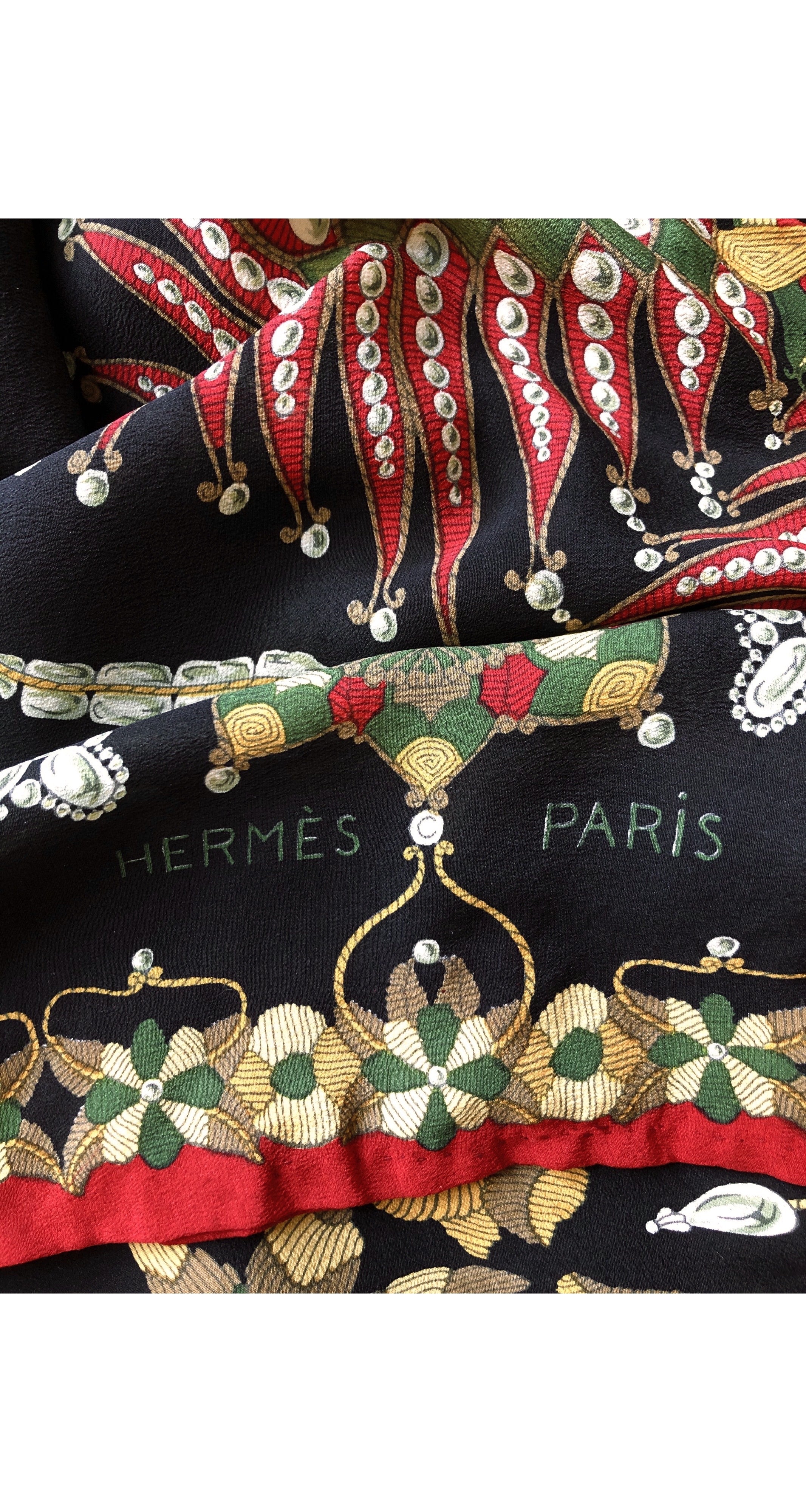 1966 Custom "Scheherazade" by Henri d'Origny Silk Scarf Top