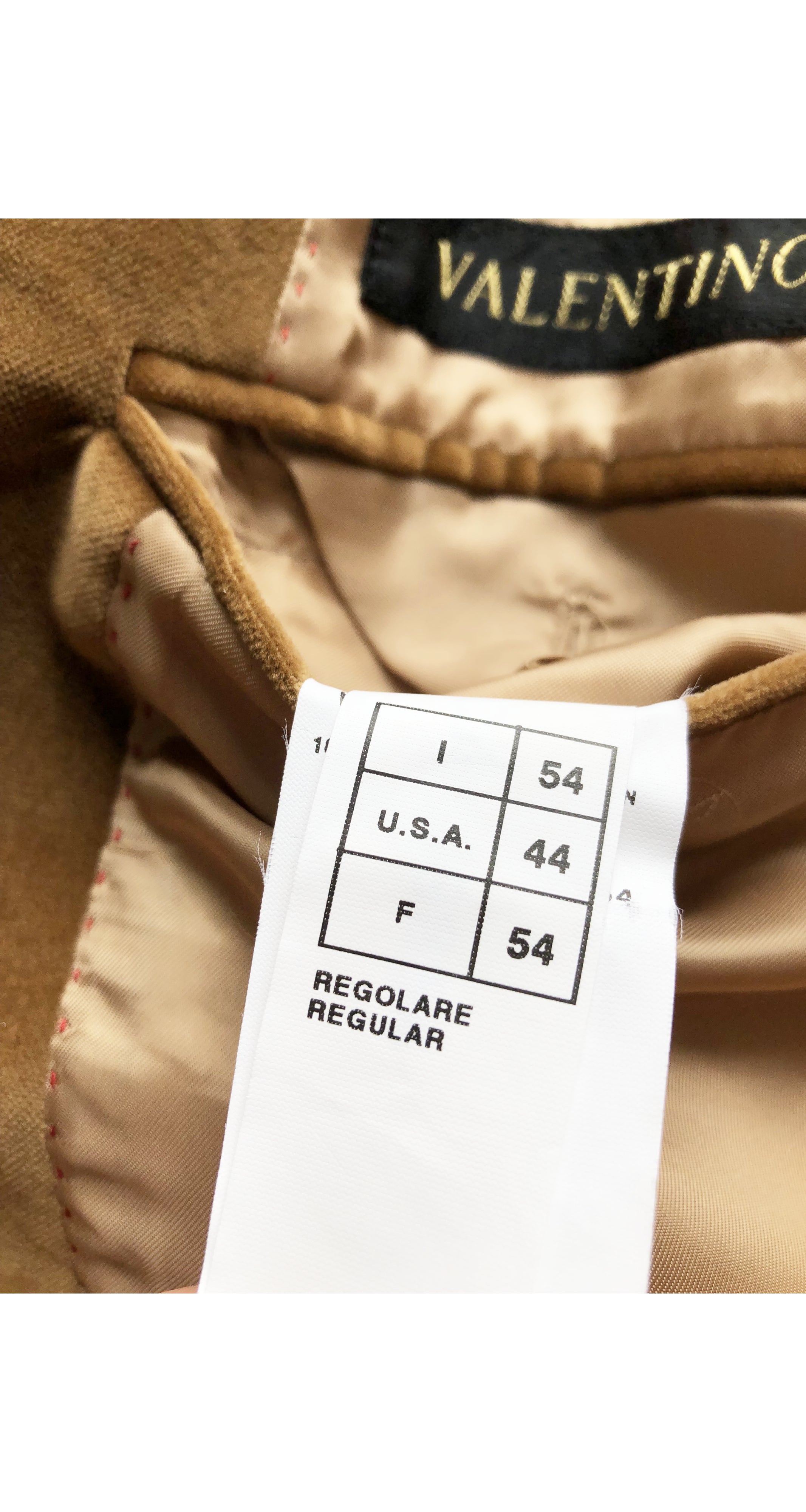 2000s Men's Ochre Cotton Velvet Two-Button Blazer