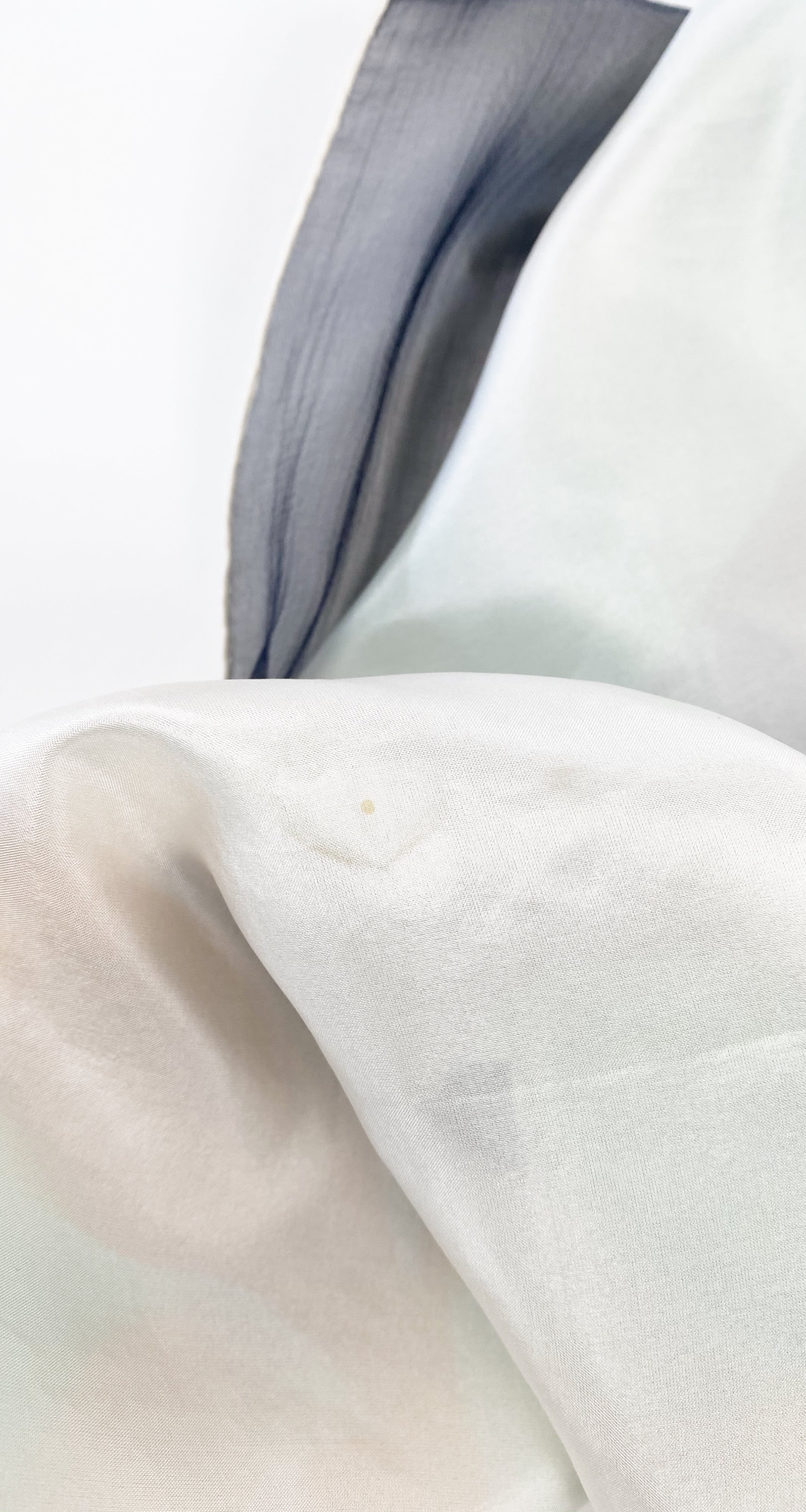 1960s Vibrant Abstract Floral Silk Chiffon Scarf