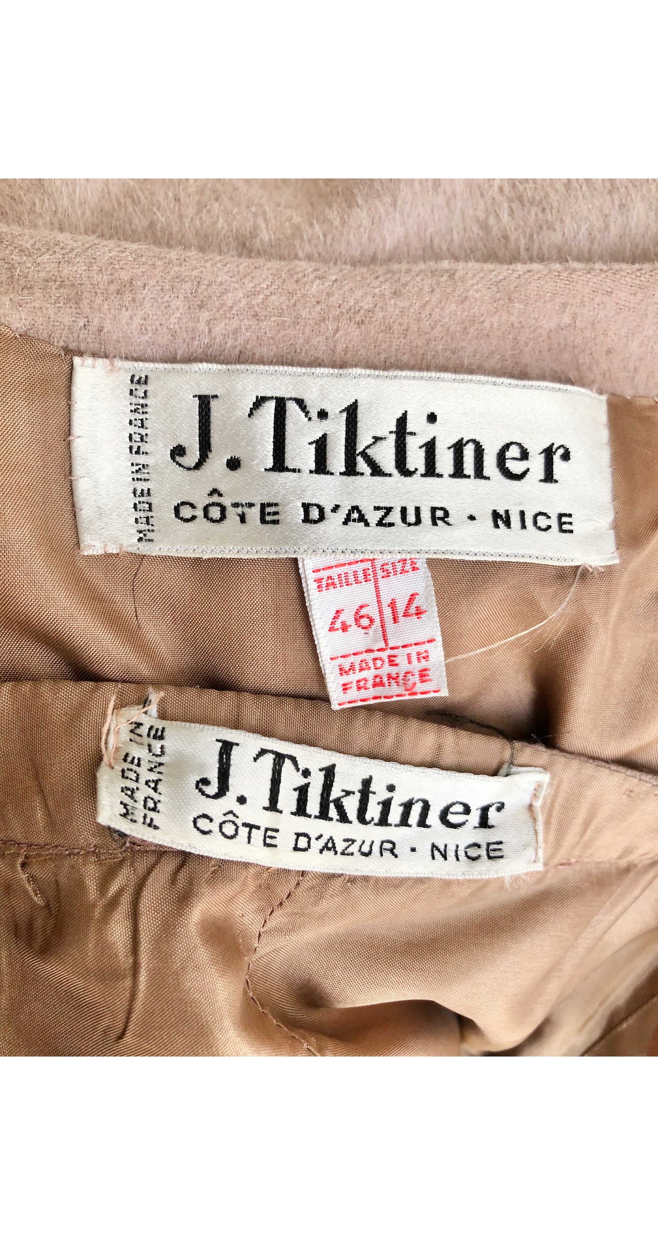 1970s Pleated Swing Coat & Pencil Skirt Set