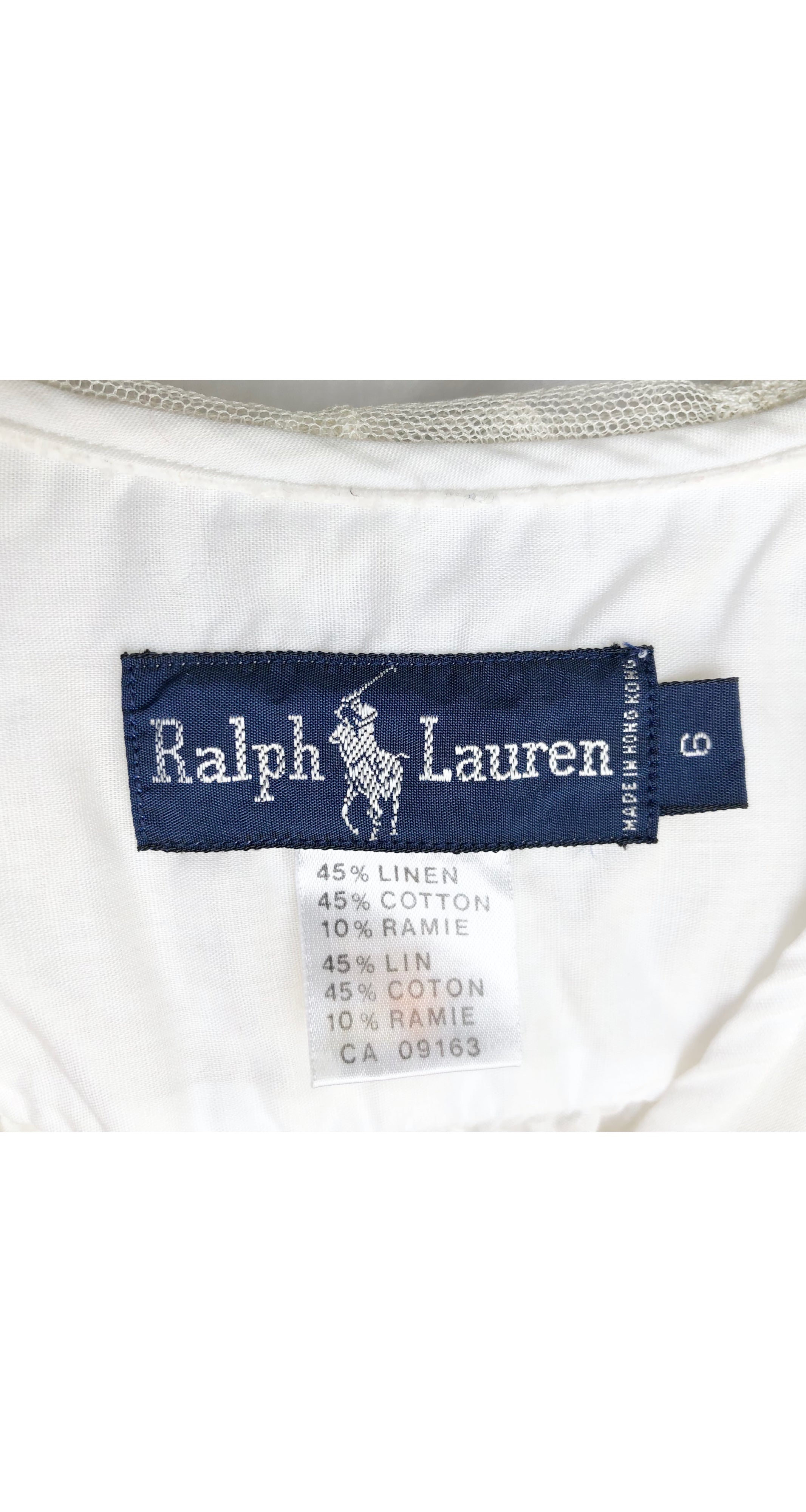 1982-83 F/W Ad Campaign Ecru Lace Collar Blouse