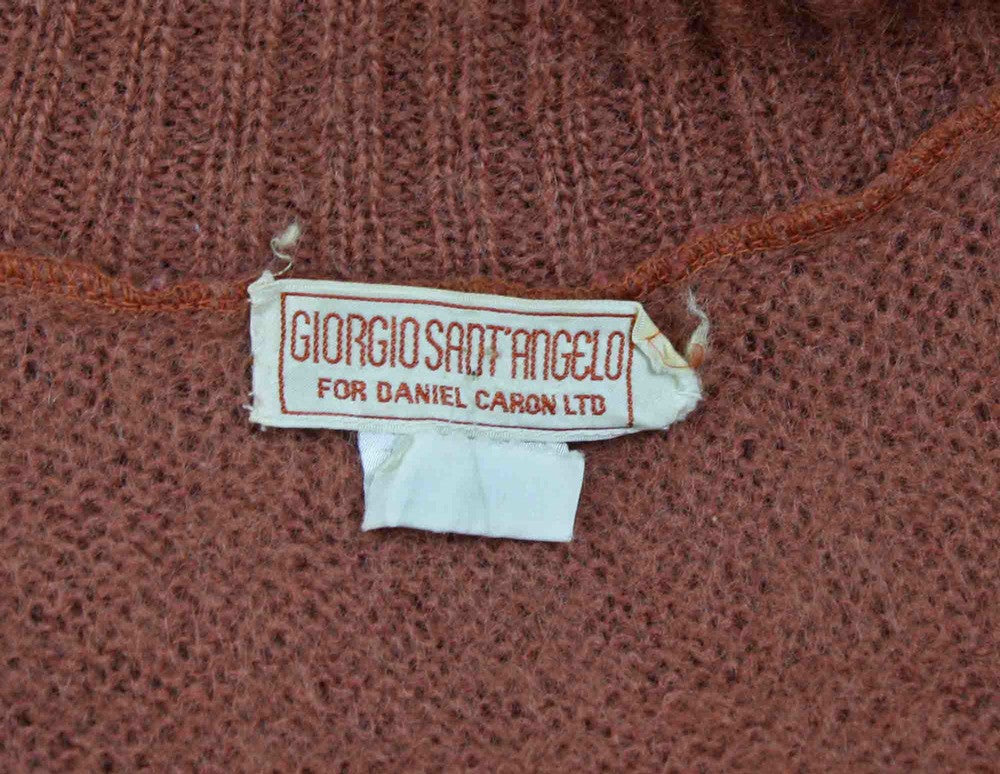 1970s Dramatic Mohair Sweater Cape