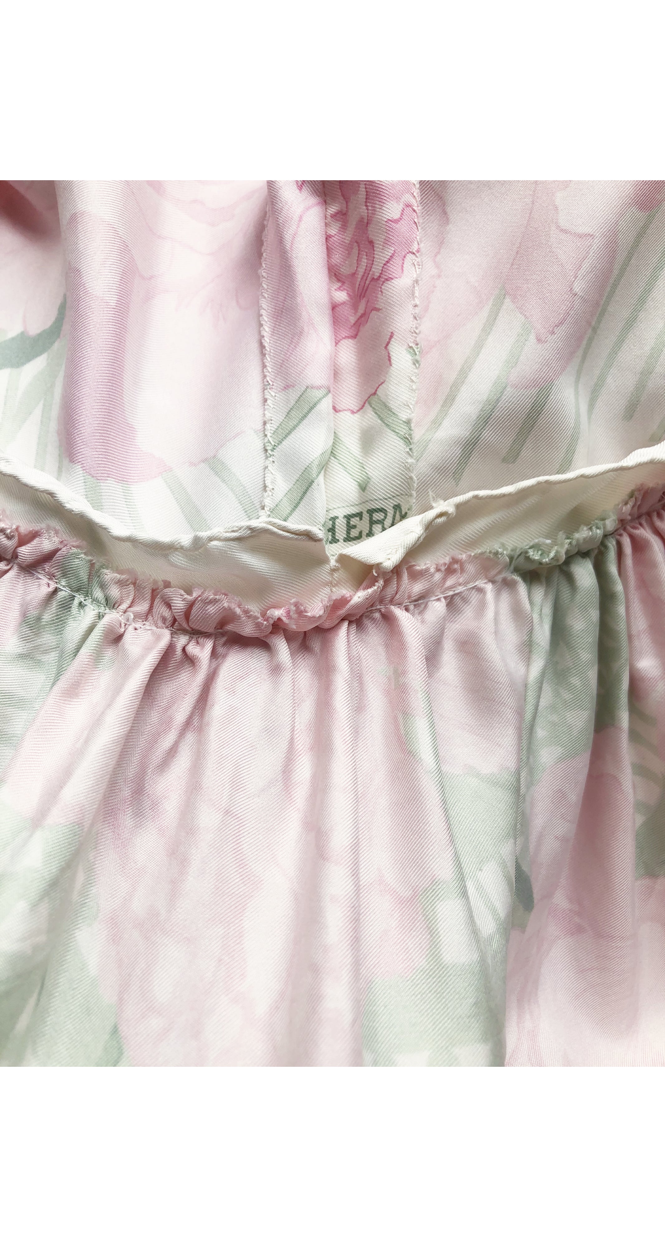 1978 Custom "Les Pivoines" by Christiane Vauzelles Scarf Dress