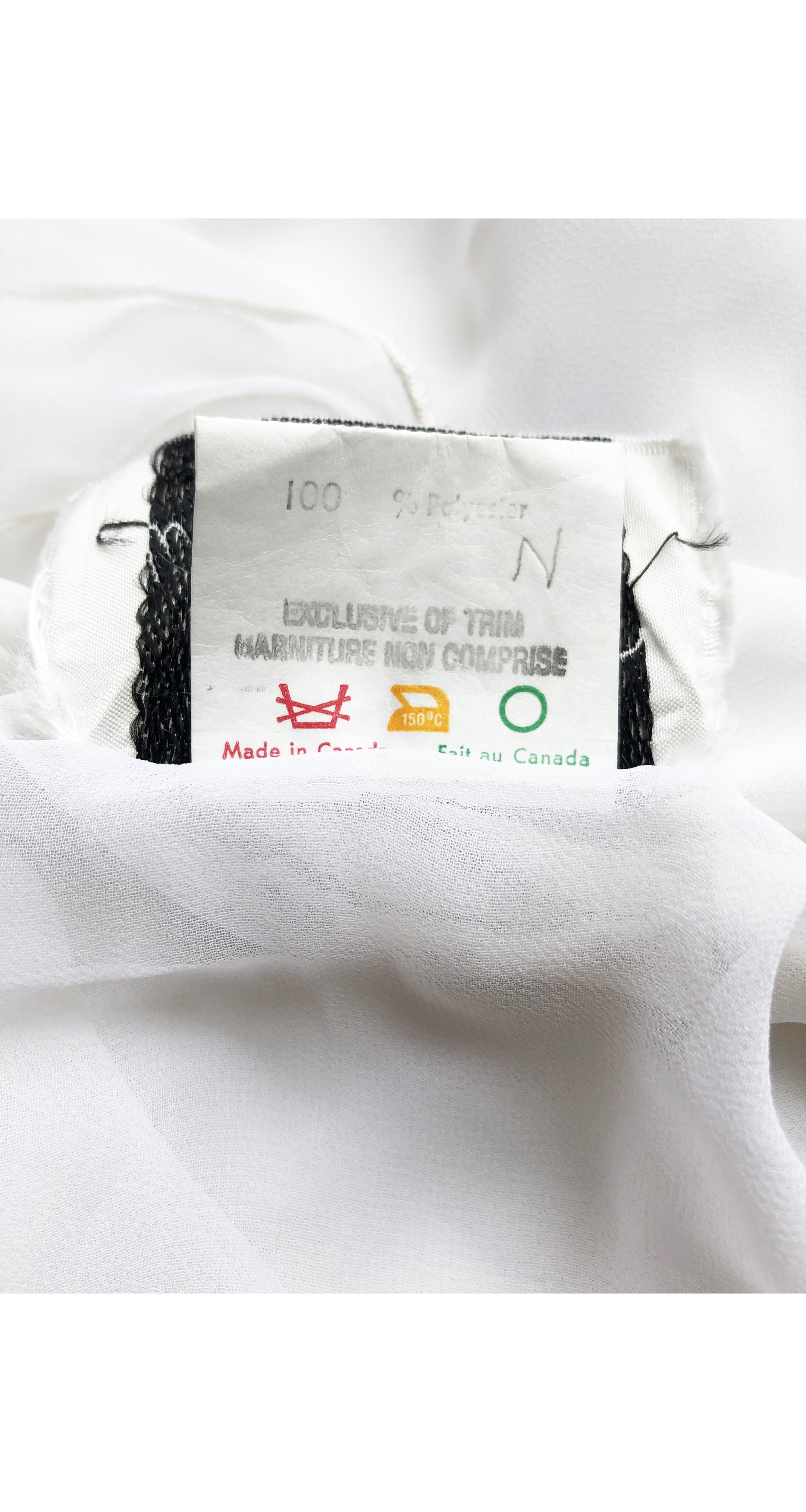 1970s Ethereal Rhinestone White Chiffon Disco Dress