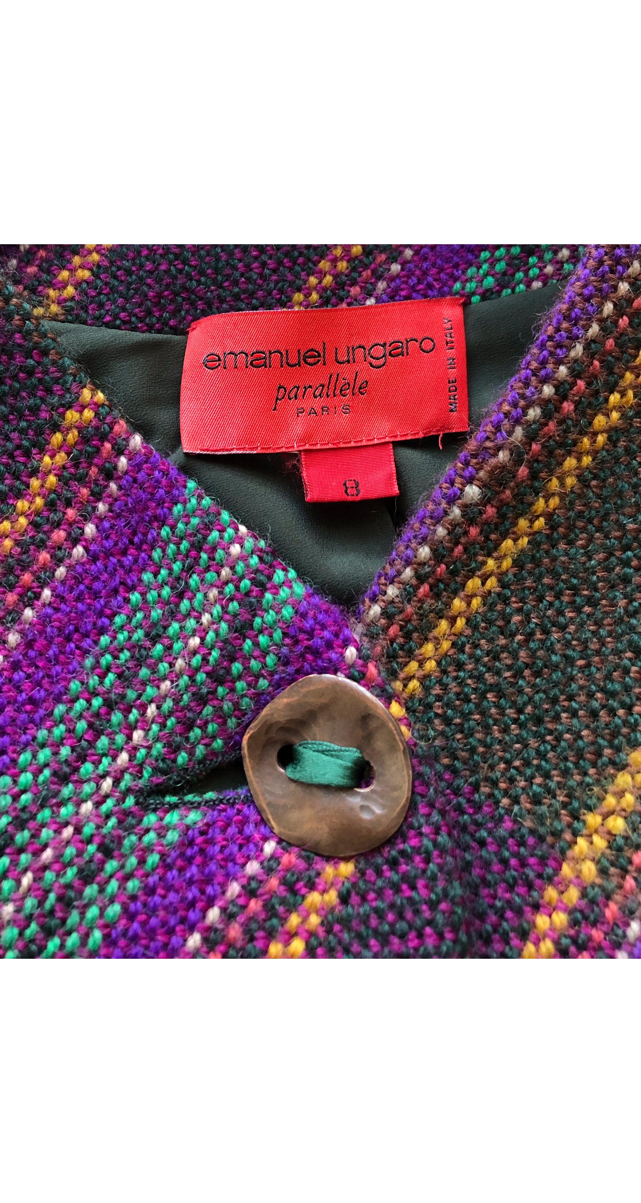 1994 F/W Runway Striped Wool Tweed Jacket