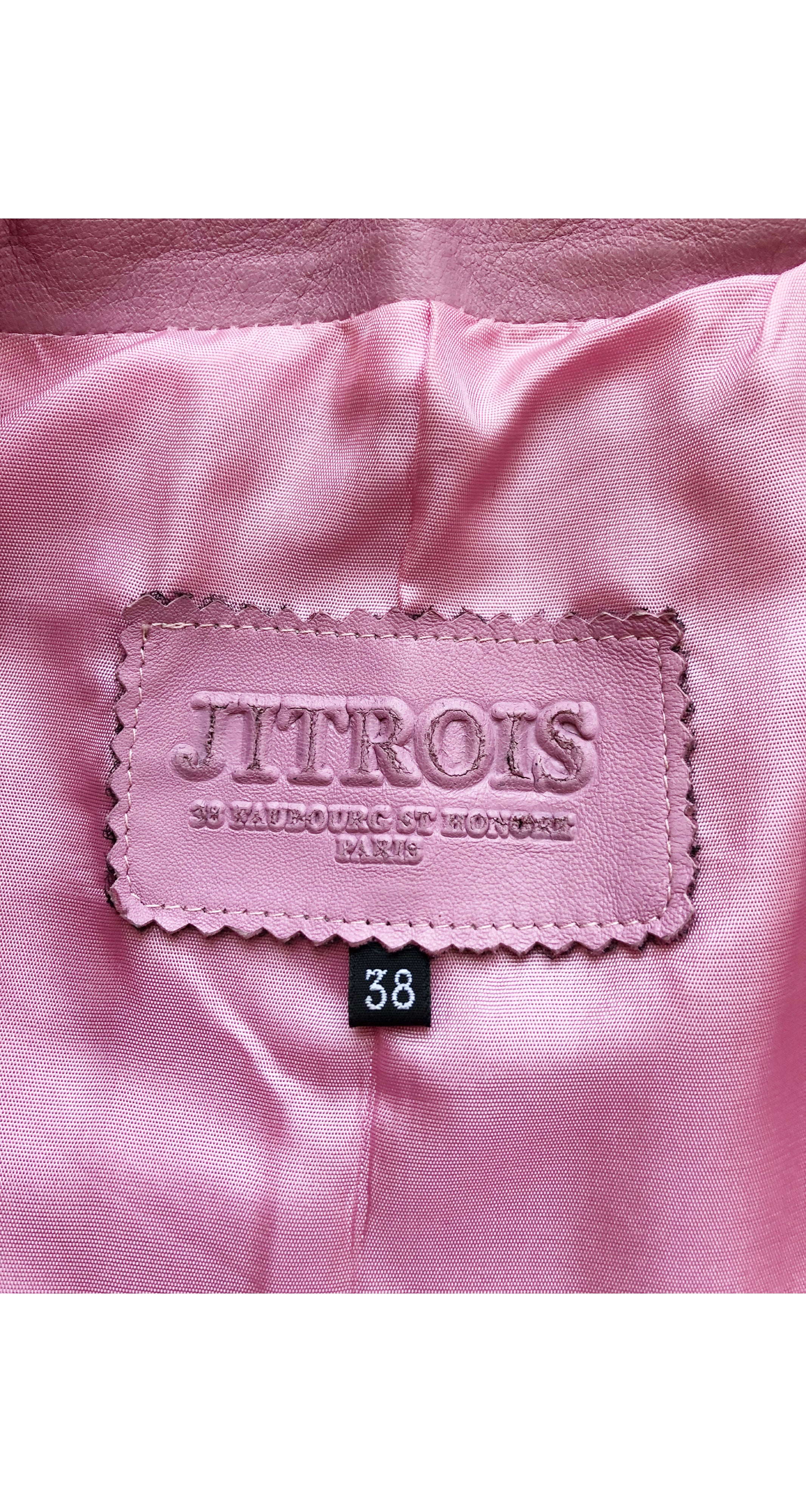 2000s Pink Ostrich Skin & Lambskin Three-Piece Outfit