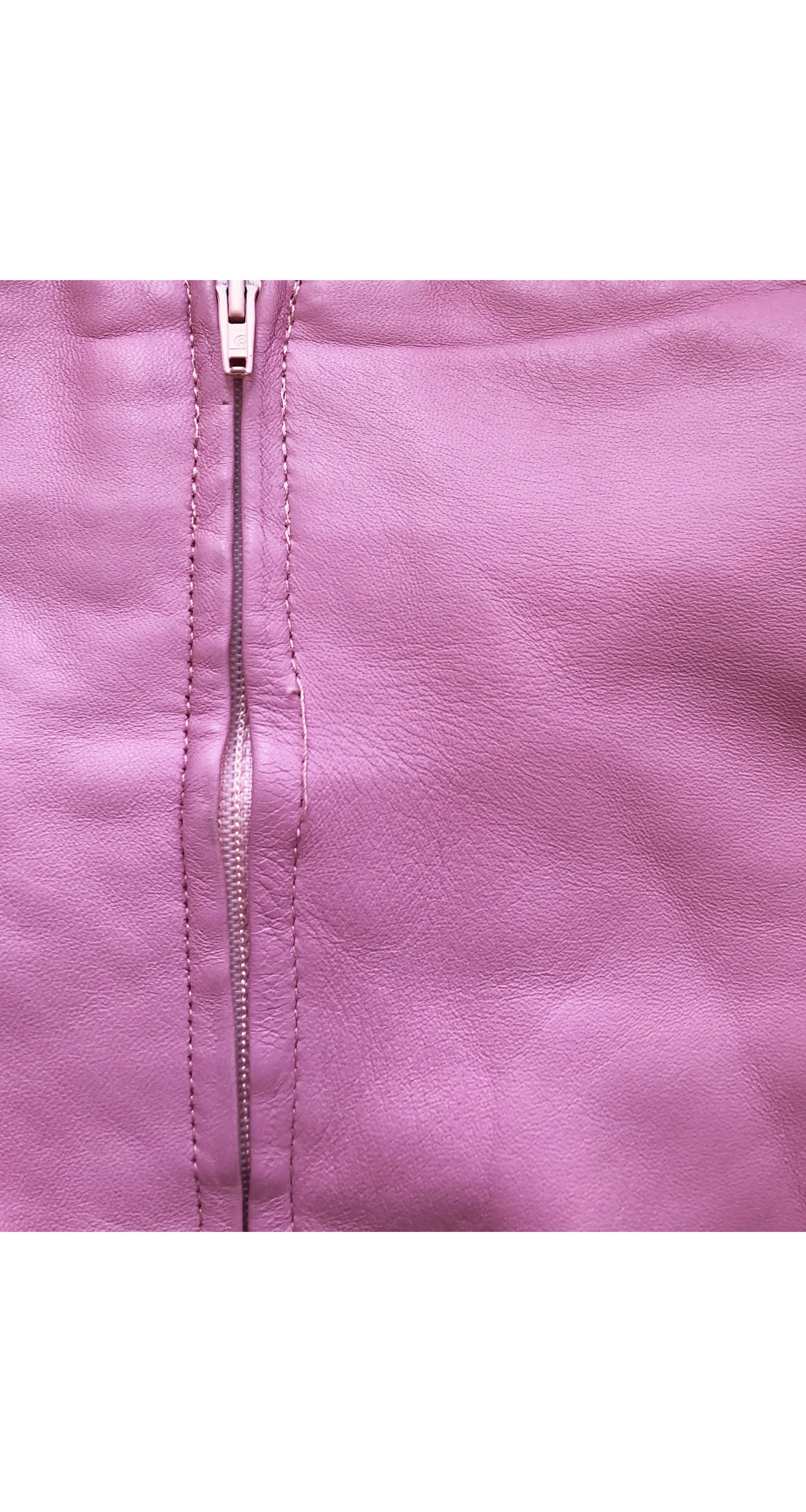 2000s Pink Ostrich Skin & Lambskin Three-Piece Outfit