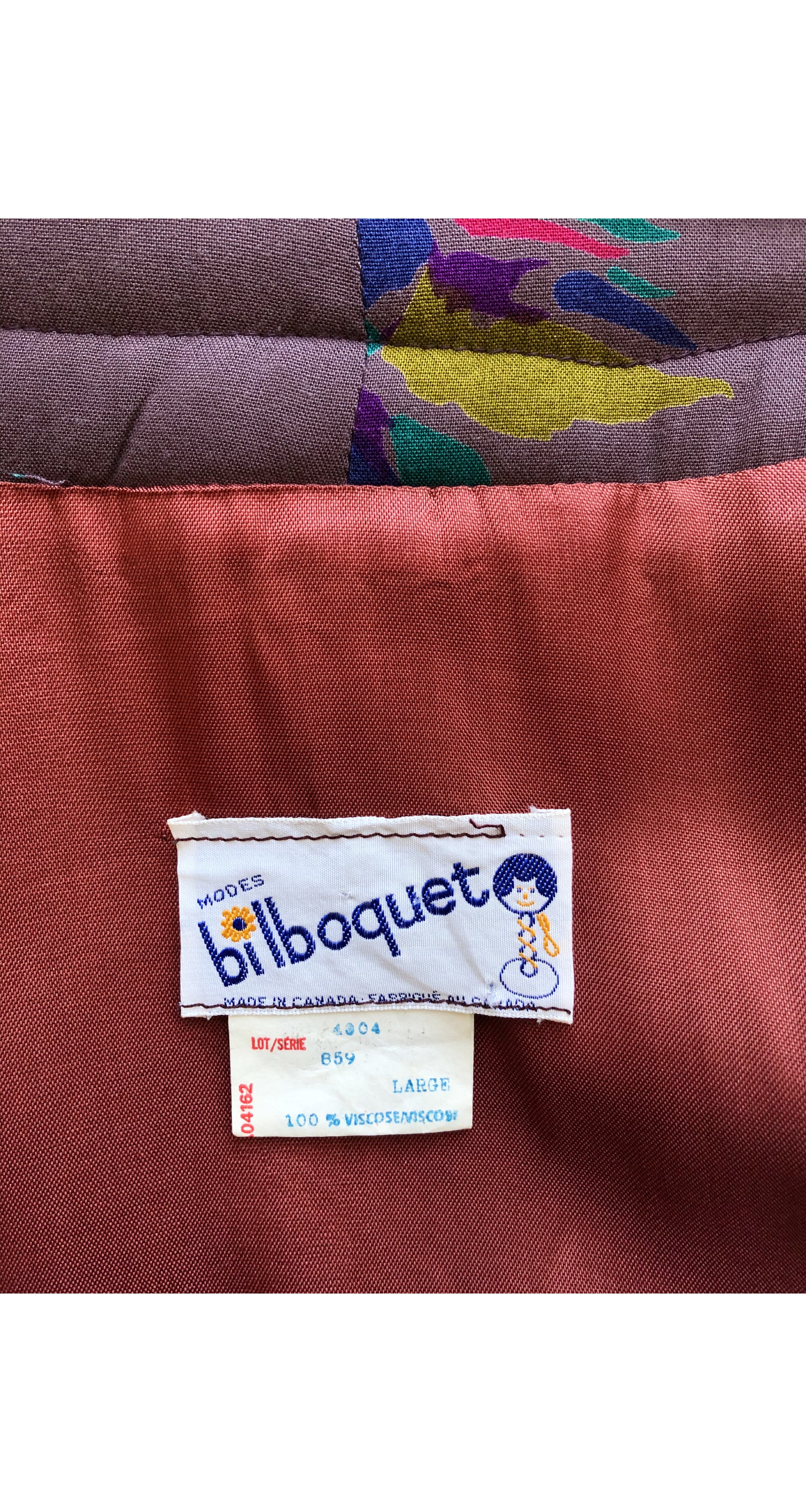 1980s Tiger Print Quilted Viscose Jersey Jacket