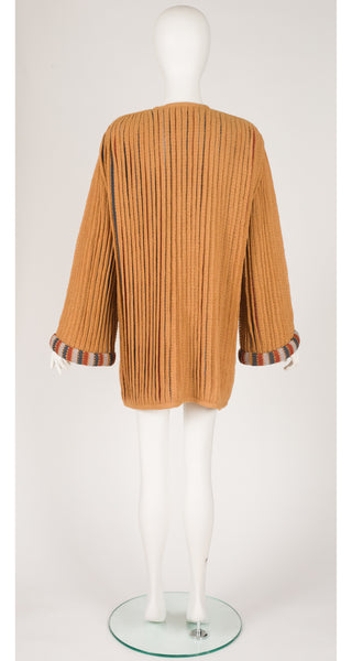 c.1976 Kay Cosserat Wool, Mohair & Silk Kimono Inspired Coat