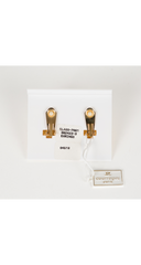 1990s NWT Rhinestone Starburst Gold-Tone Clip-On Earrings