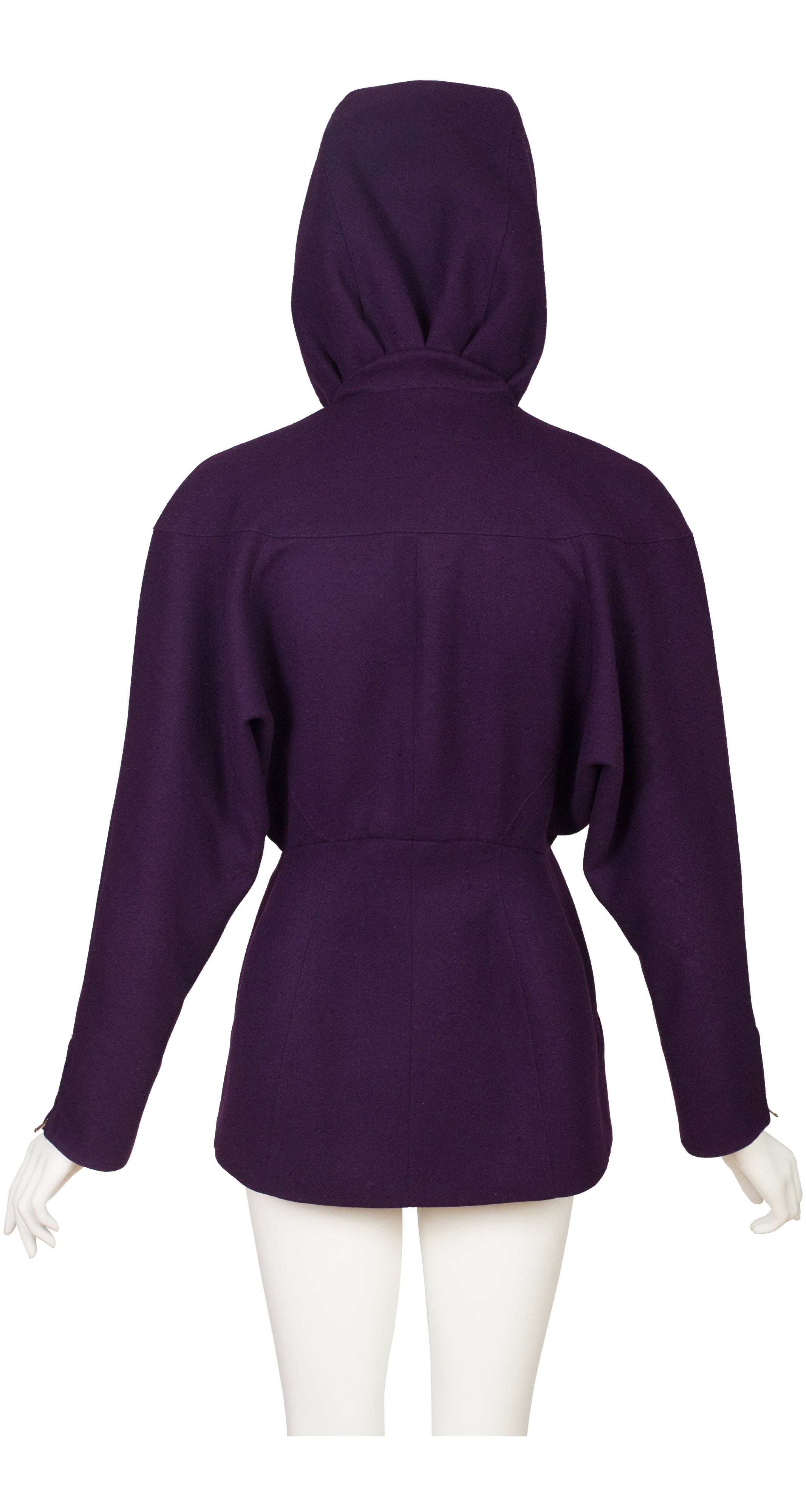 1991-92 F/W "Shiva Surréaliste" Purple Wool Hooded Jacket