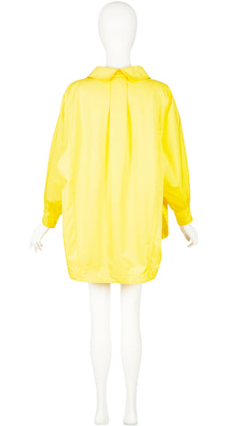 1985 S/S Yellow Cotton Collared Light Jacket