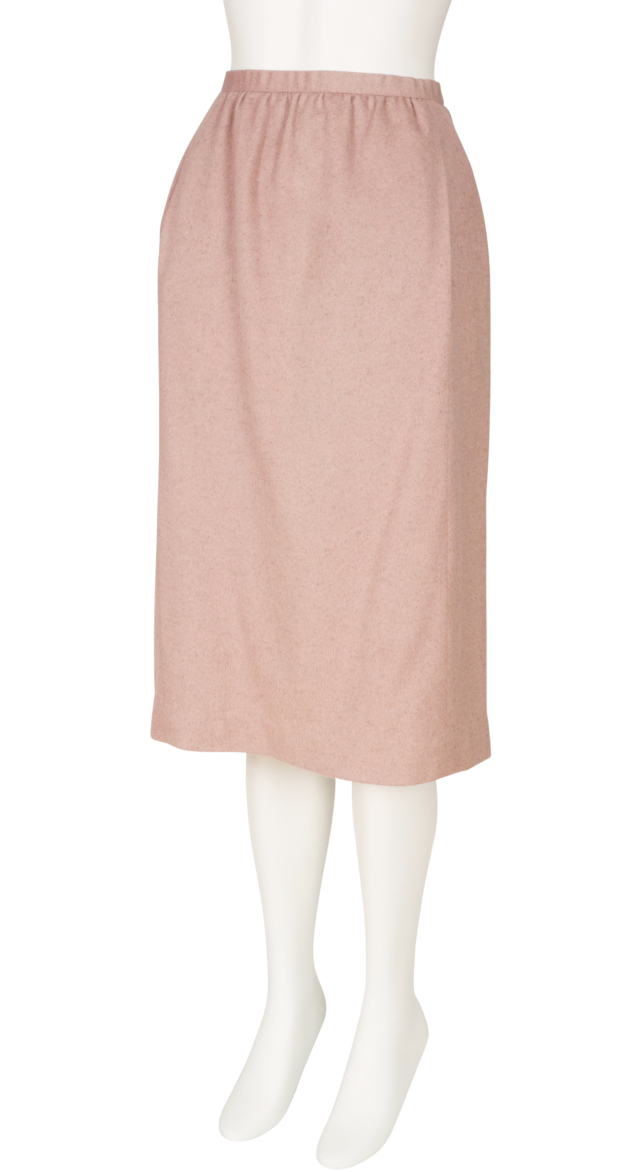 1970s Pleated Swing Coat & Pencil Skirt Set