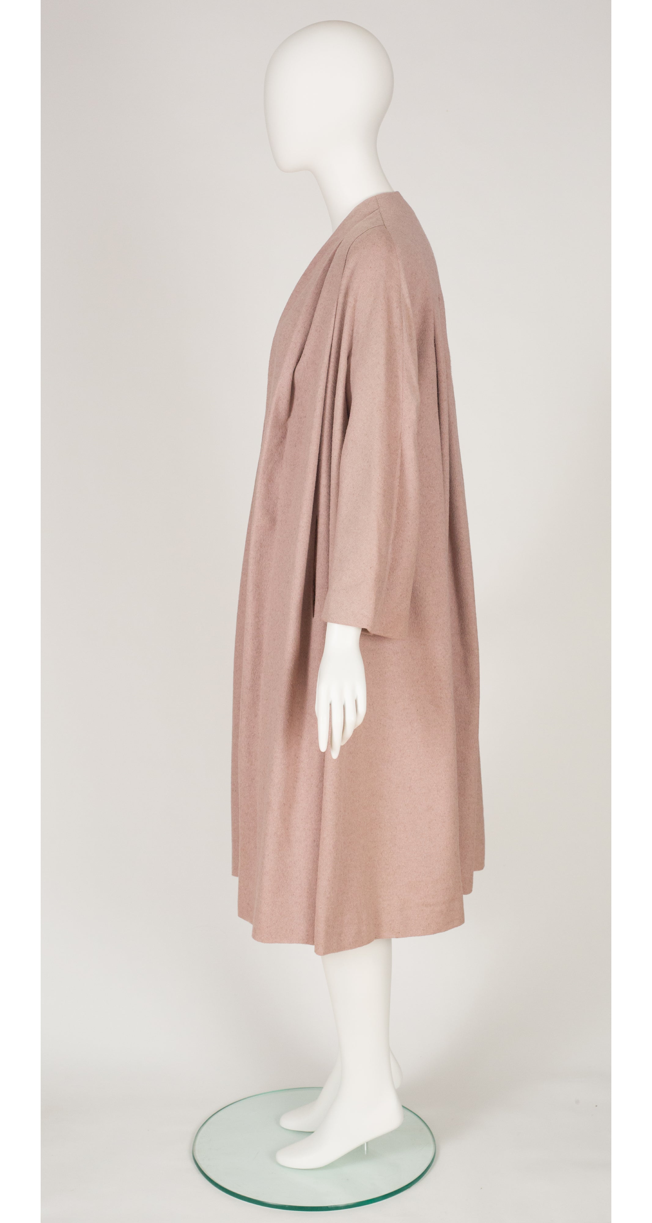 1970s Pleated Swing Coat & Pencil Skirt Set