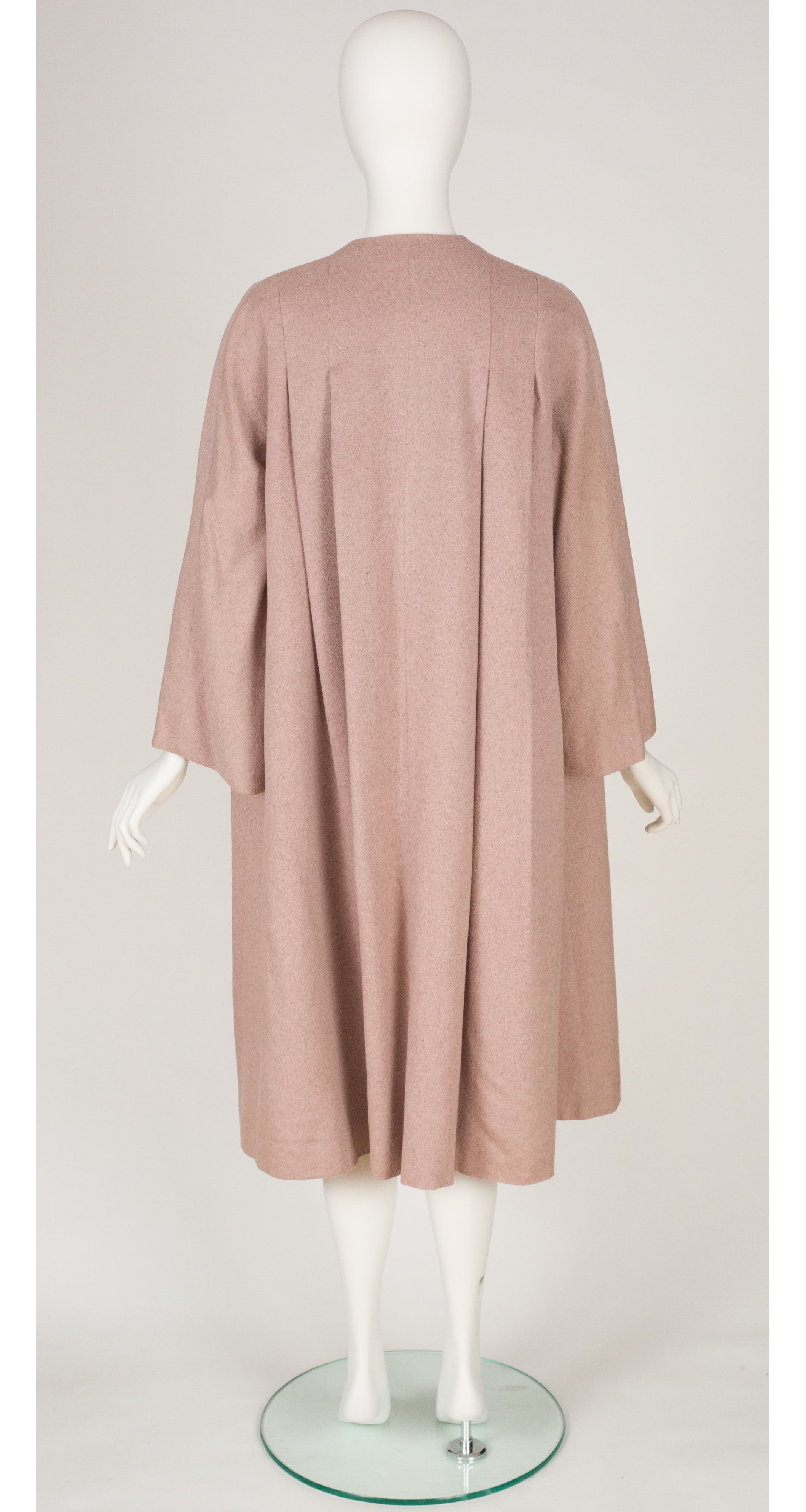 1970s Pleated Swing Coat & Pencil Skirt Set