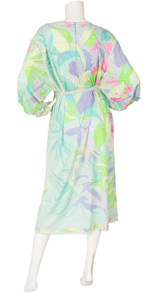 Leonard 1980s Floral Silk Jersey Dolman Sleeve Dress – Featherstone Vintage