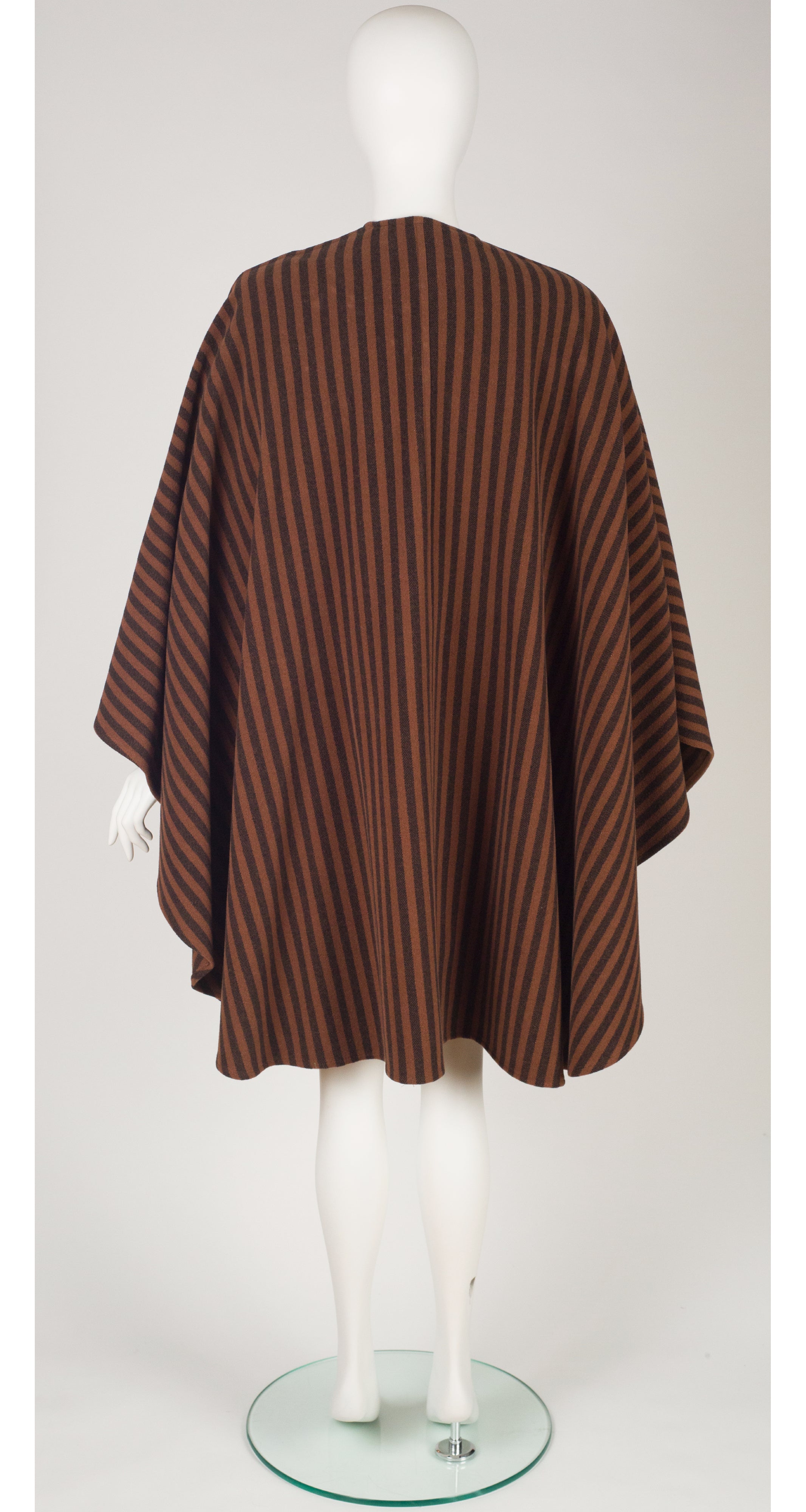 1980s Striped Brown Wool Three-Piece Outfit