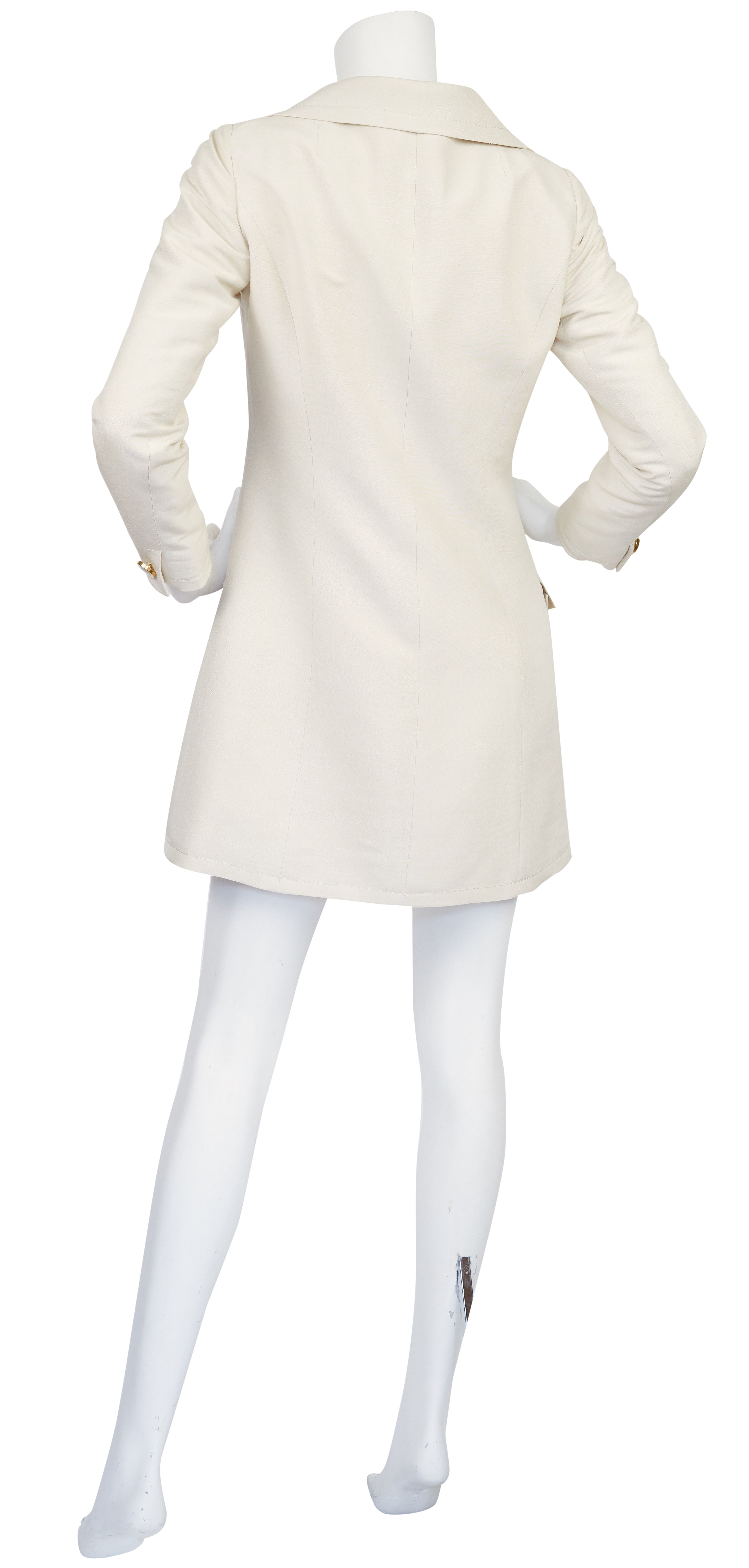 1960s Cream Shantung Silk Coat
