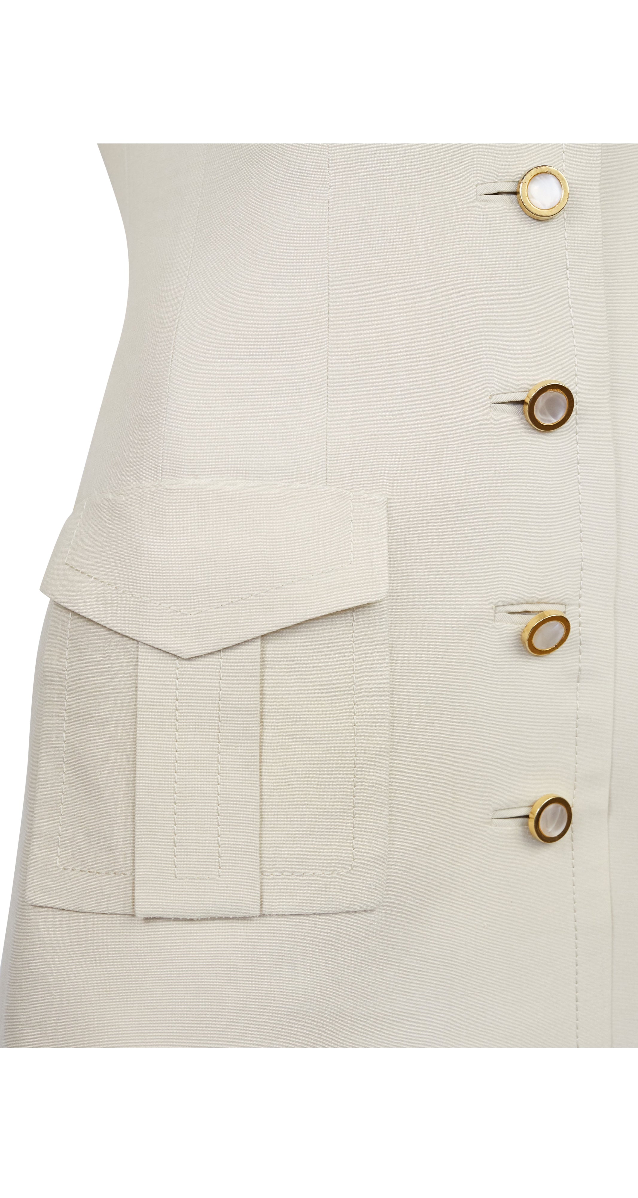 1960s Cream Shantung Silk Coat