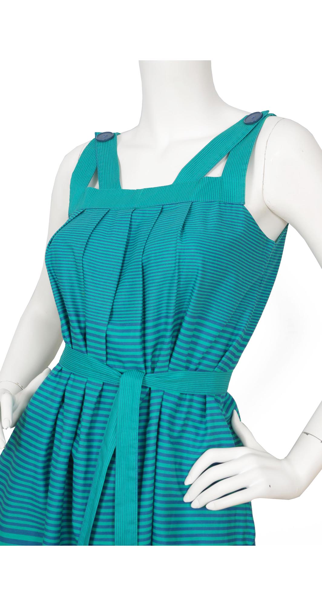 1970s Finnish Design Striped Cotton Tent Dress