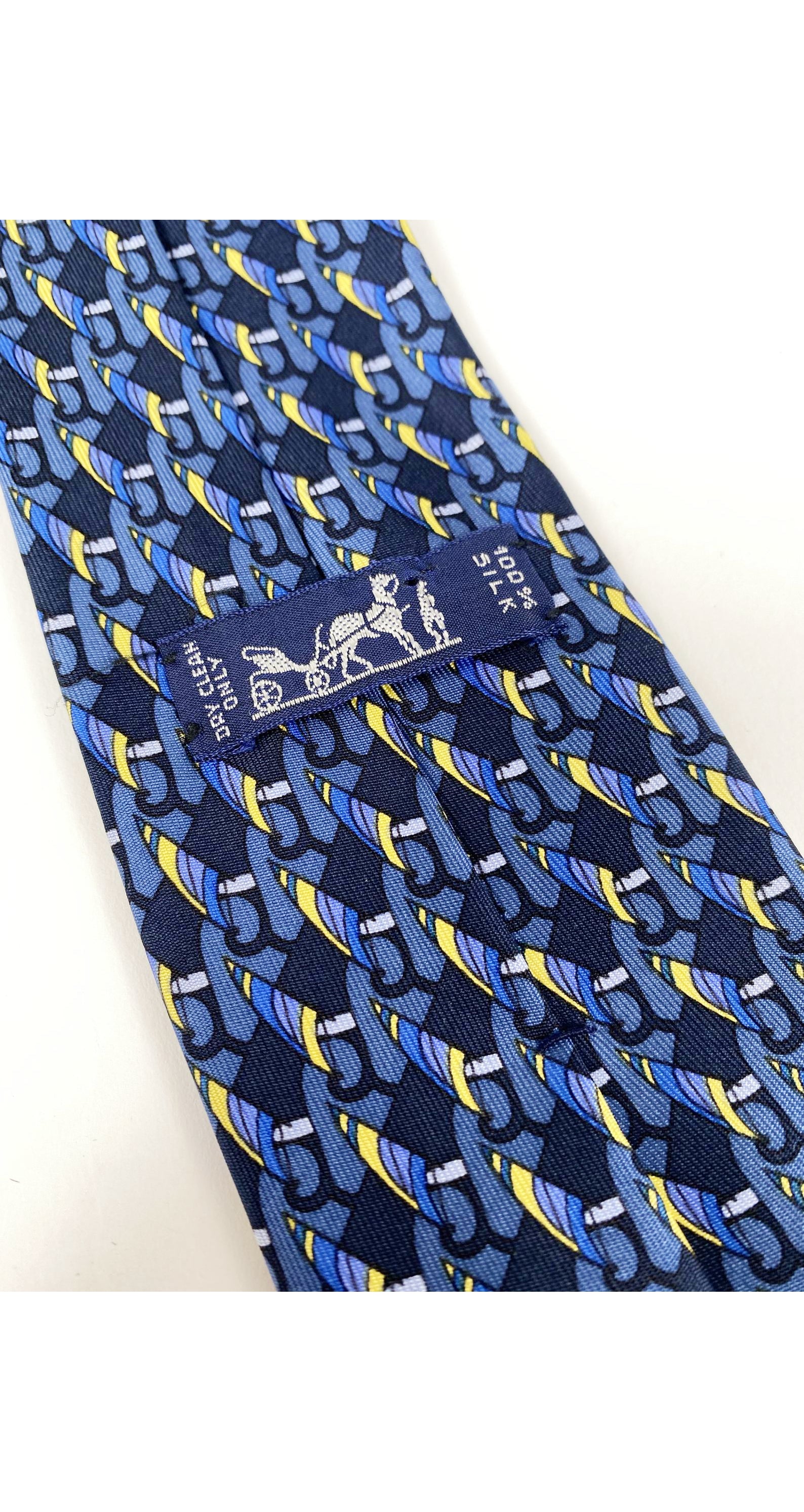 7095 OA Sailboat Navy Blue Silk Men's Tie