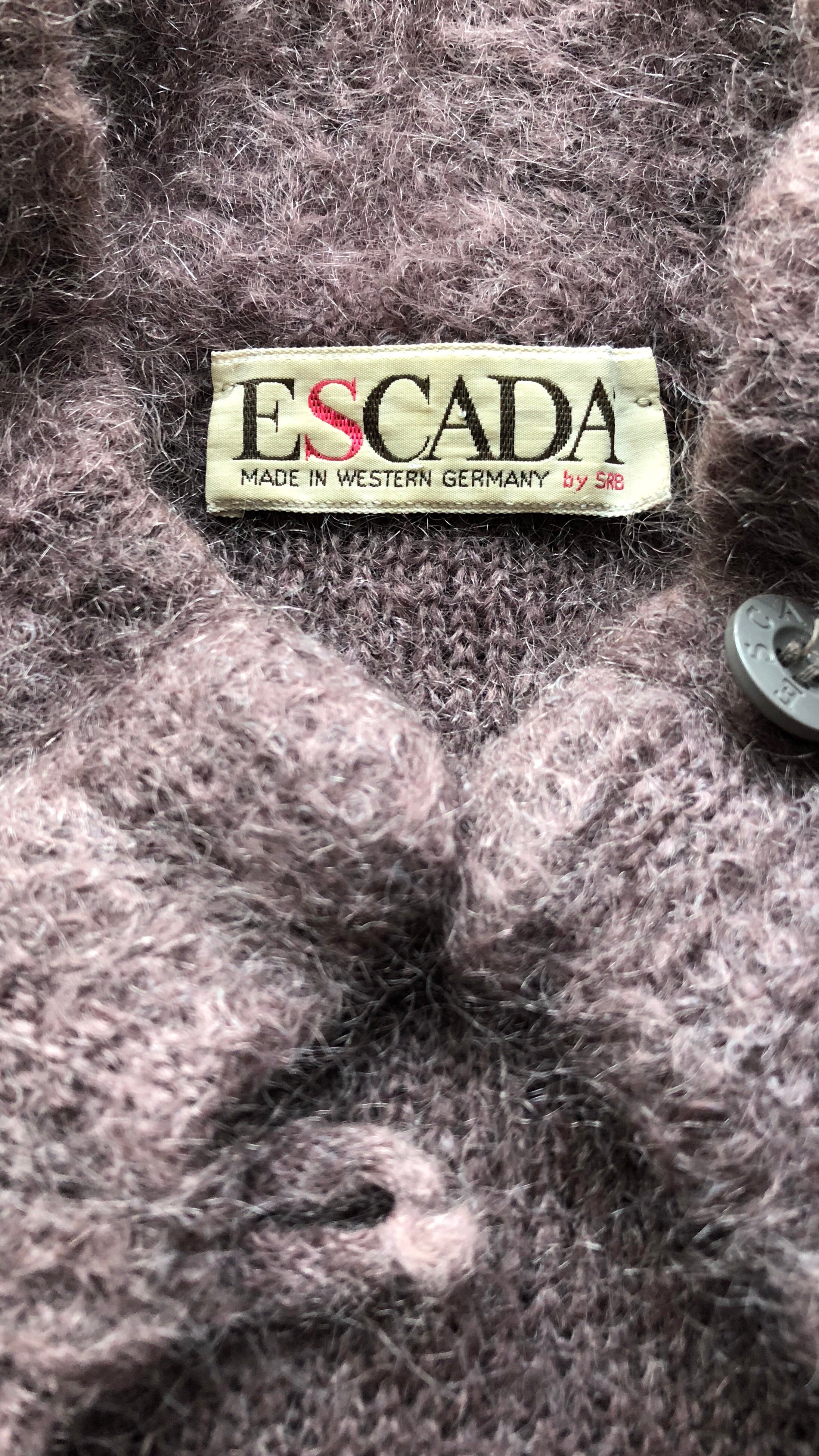1980s Brown Mohair Sweater Coat