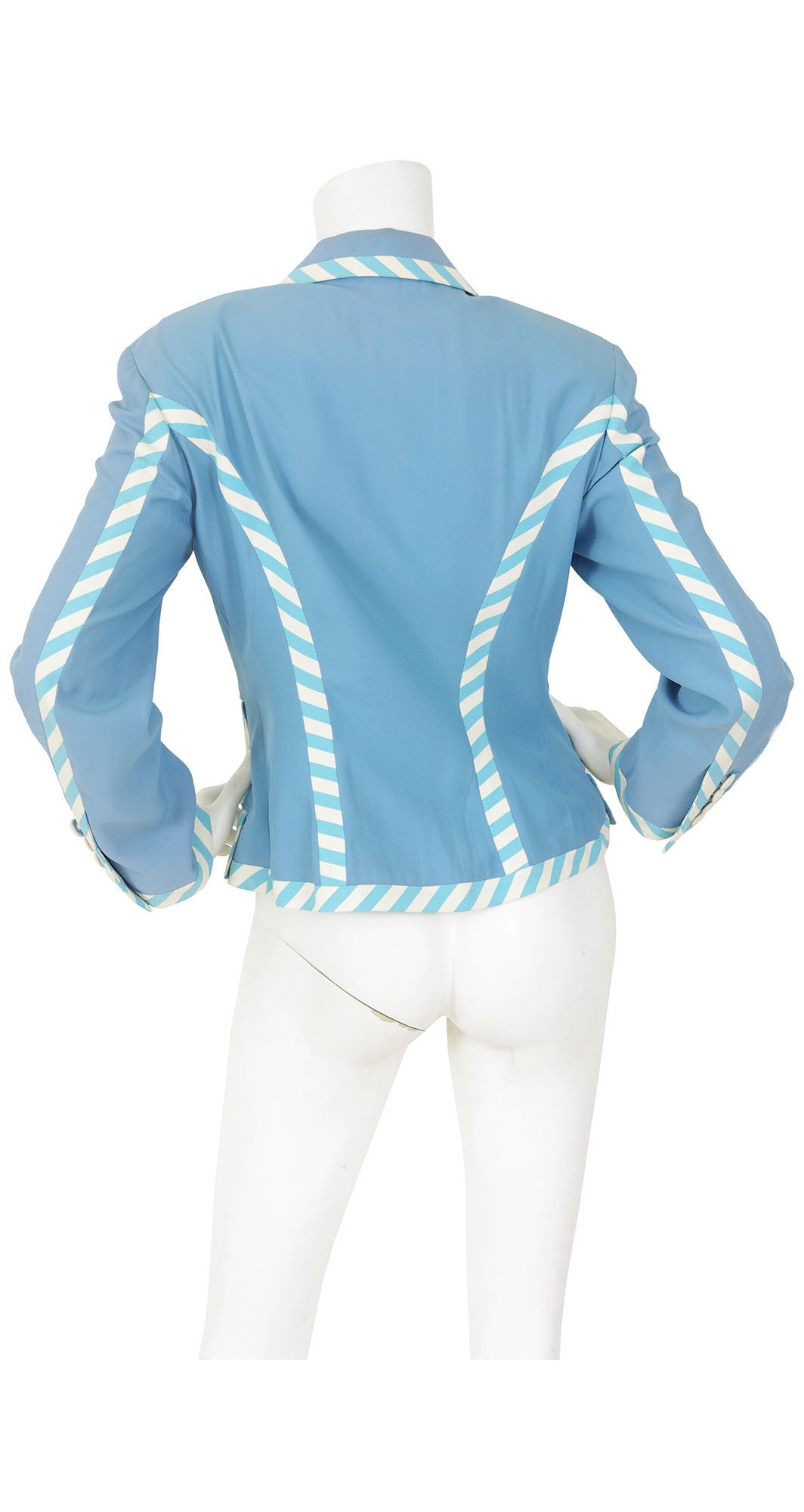 "Cruise Me Baby" Venice Blue Striped Jacket