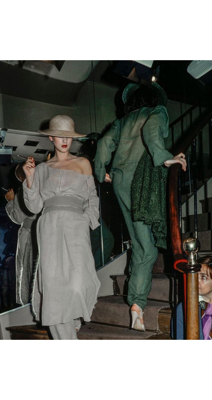 1977 S/S Documented Green Cotton Wrap Jumpsuit