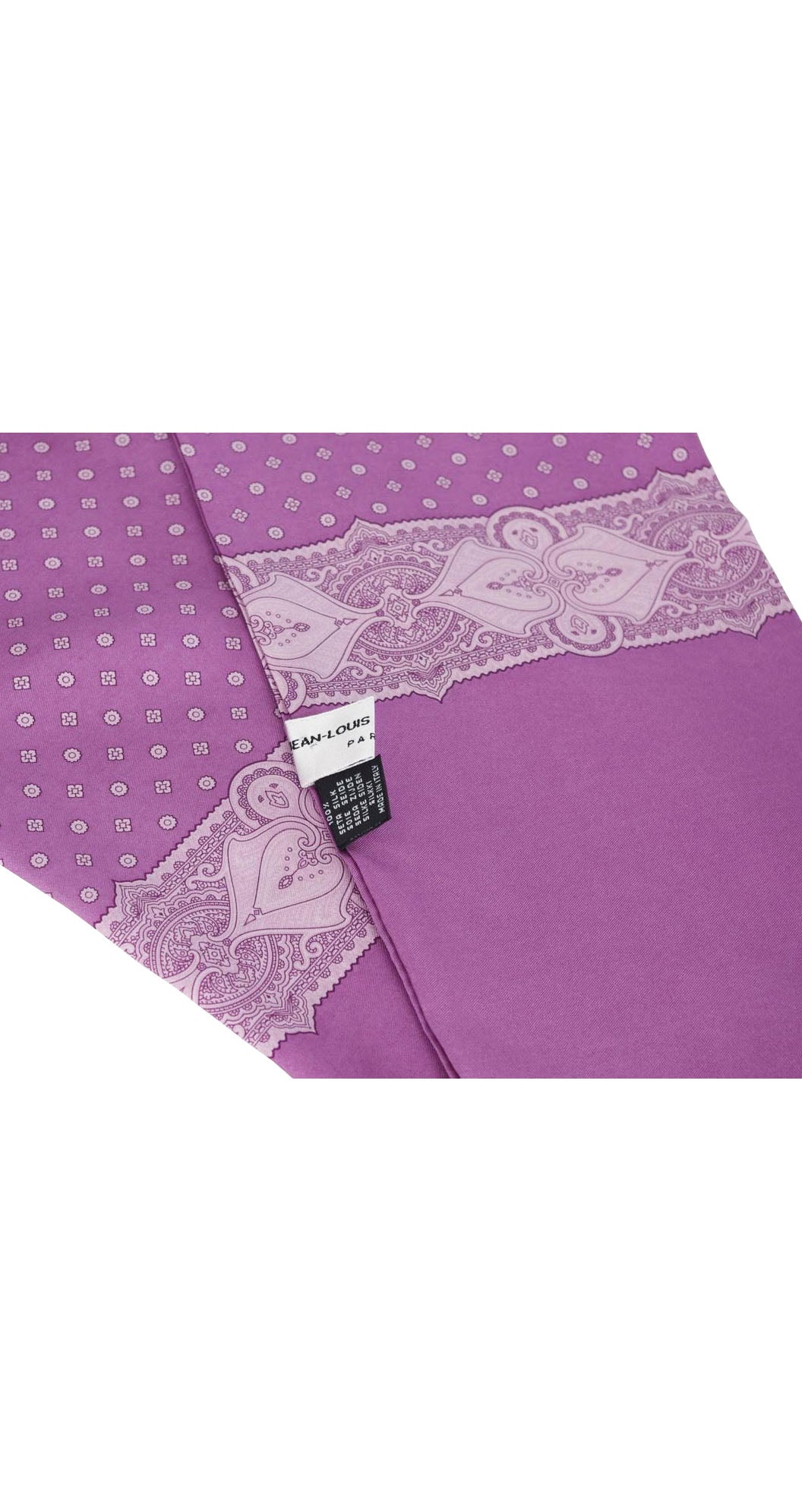 Men's Purple Silk Long Neck Scarf
