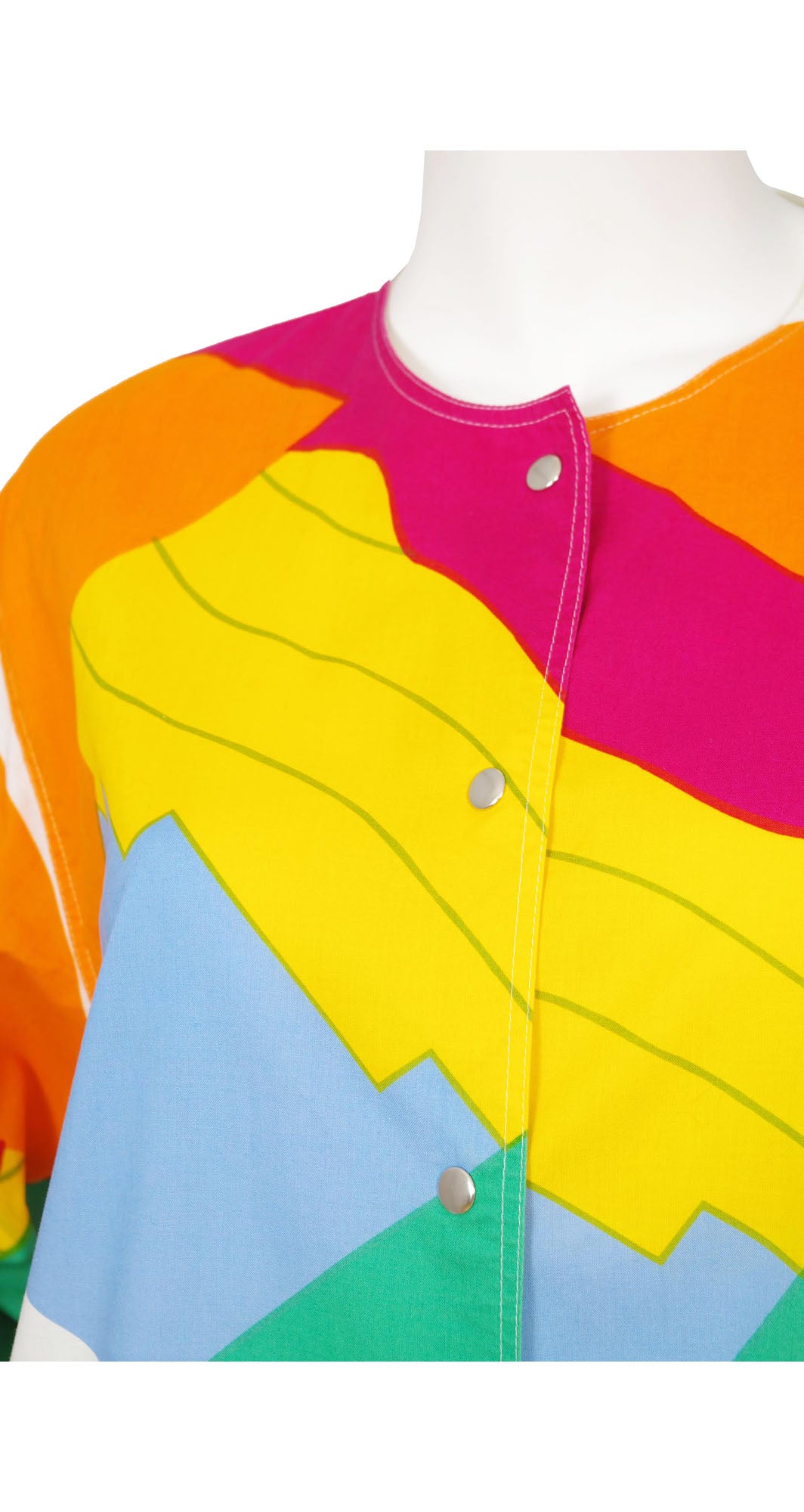 c. 1981 Suomi-Finland Abstract Cotton Tunic