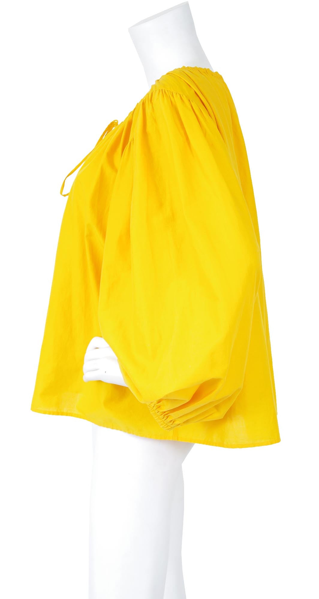 c. 1992 Dramatic Huge Balloon Sleeve Cotton Blouse