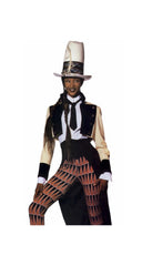 1992 F/W Black Rayon Crepe Tails Belt